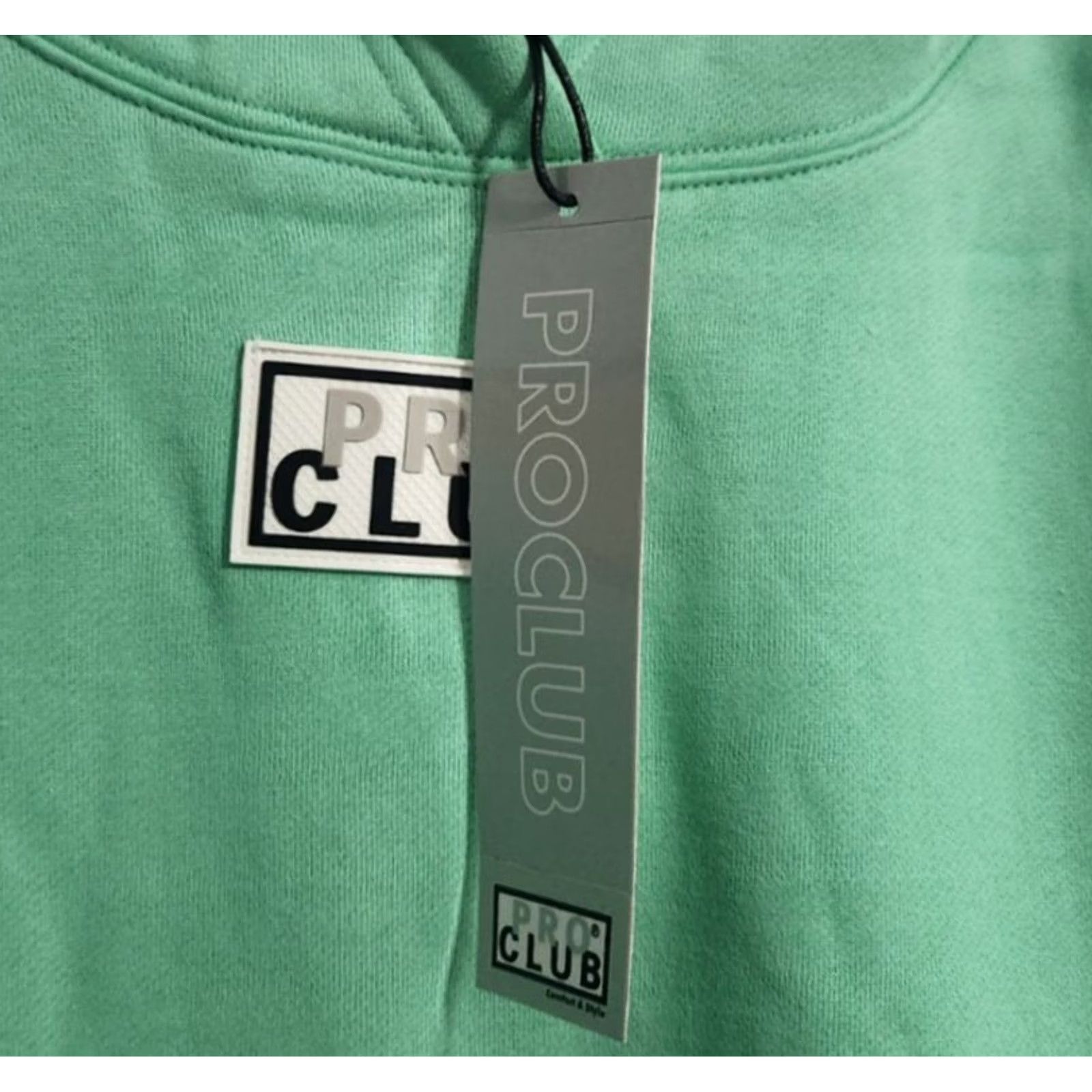 Vintage Pro Club Womens XL Hoodie Long Sleeve Cotton Sweatshirt Pullover Green Size XL / US 12-14 / IT 48-50 - 5 Thumbnail