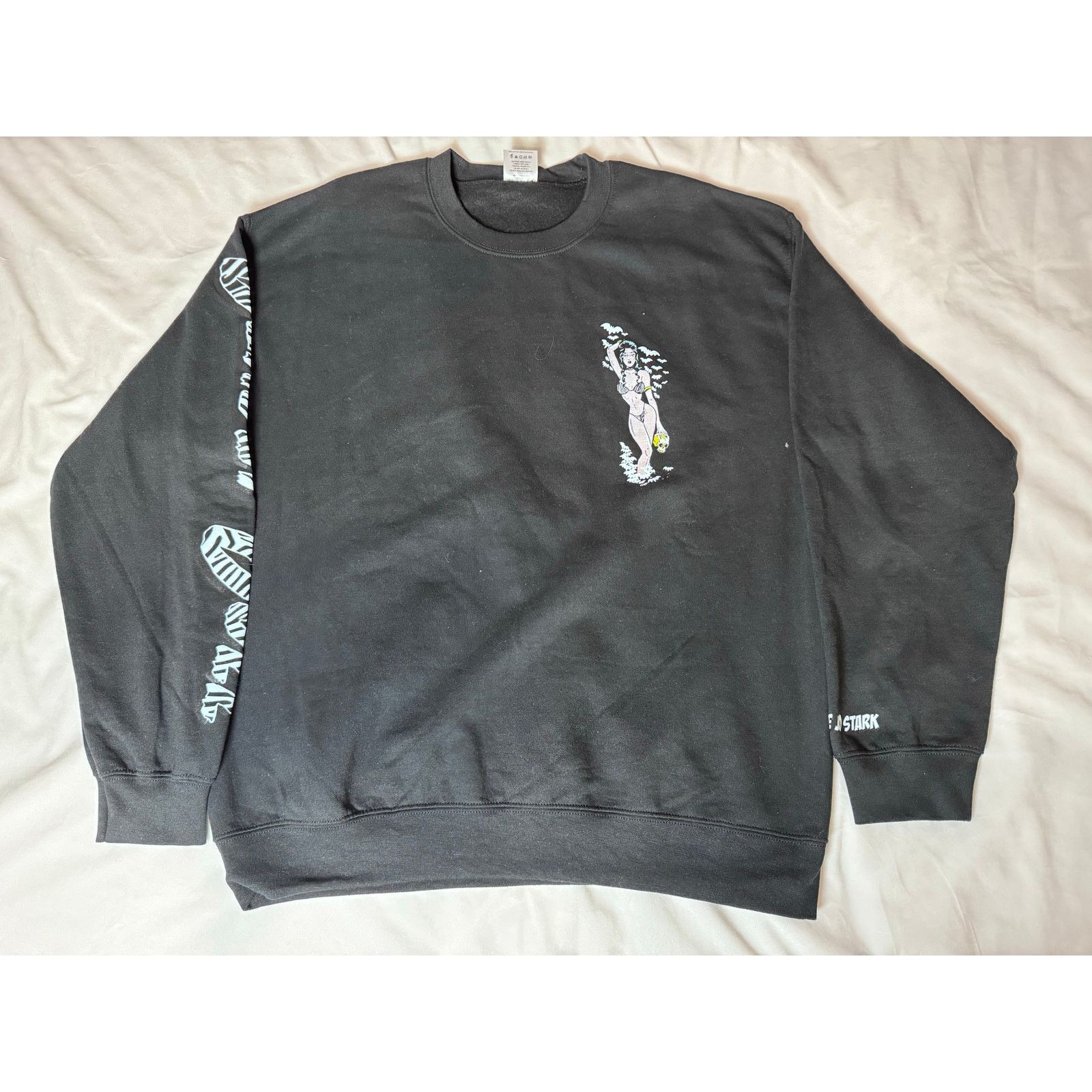 Other Deadly Doll Black Zebra Crewneck Sweater Men’s Size Large L Size US L / EU 52-54 / 3 - 6 Thumbnail