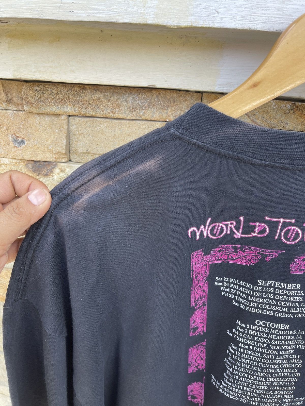 Band Tees Last Drop🔥Rare🔥Vtg90s JIMMY PAGE Robert Plant No Quarter Tee Size US XL / EU 56 / 4 - 7 Thumbnail