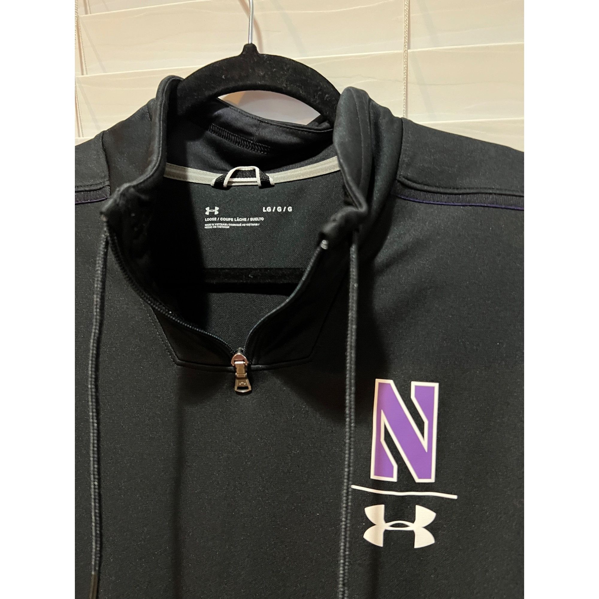 Under Armour Under Armour Northwestern Wildcats 1/4 Zip - Size L Size US L / EU 52-54 / 3 - 2 Thumbnail