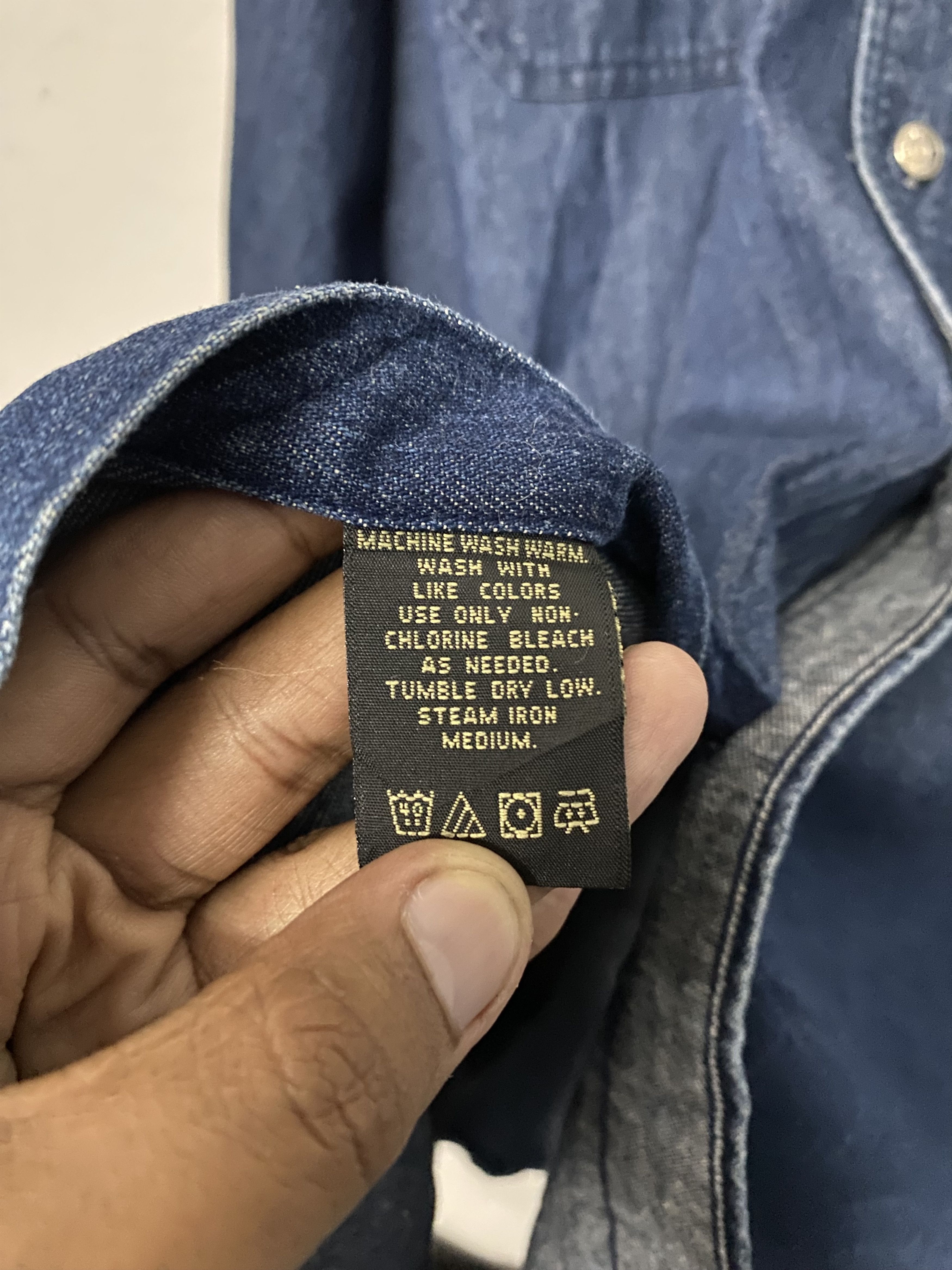 RRL Ralph Lauren RRL Ralph Lauren Double RL Indigo Denim Chambray Size L Size US L / EU 52-54 / 3 - 13 Thumbnail