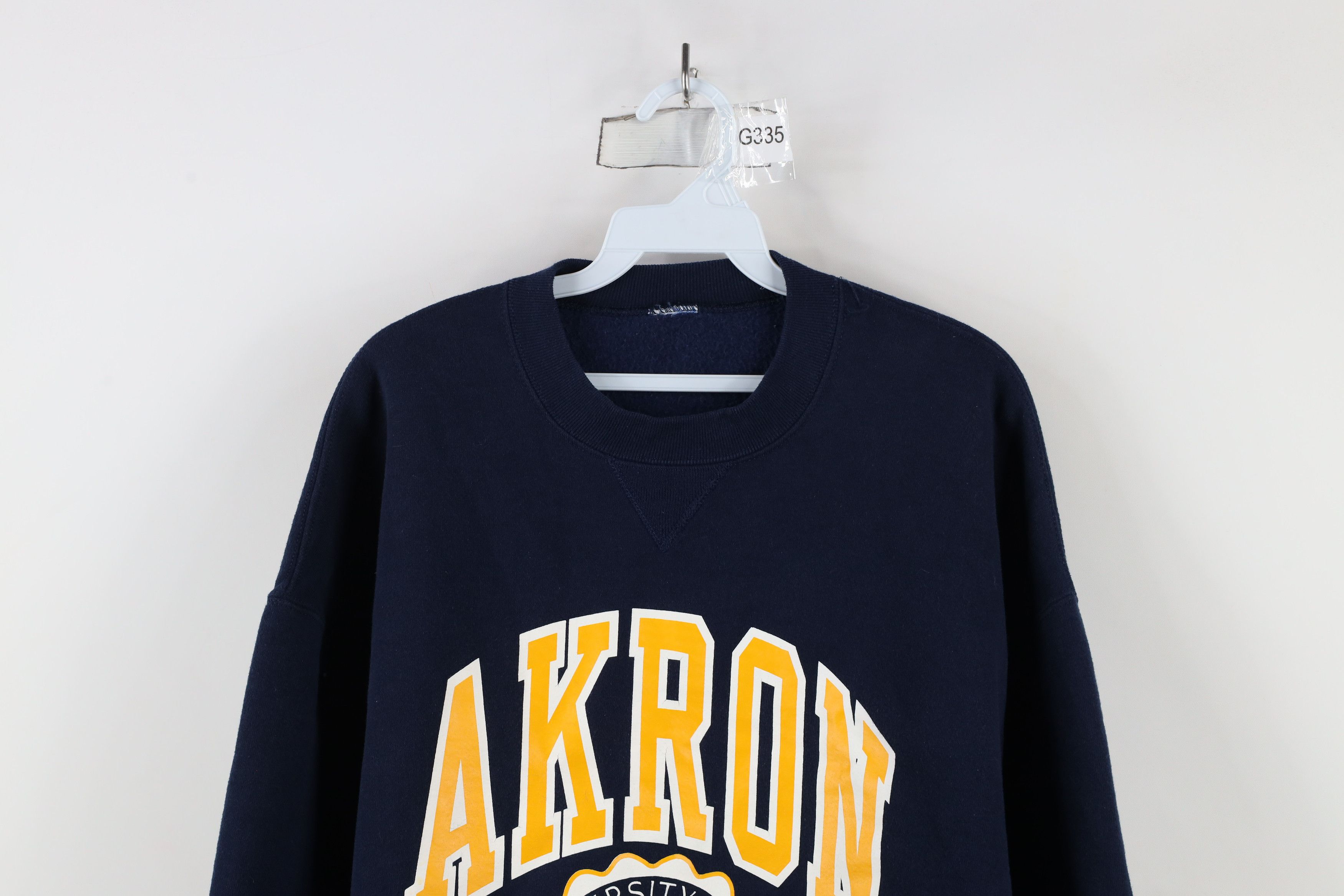 Russell Athletic × Vintage Vintage 90s Russell Athletic University of Akron Sweatshirt Size US XL / EU 56 / 4 - 2 Thumbnail