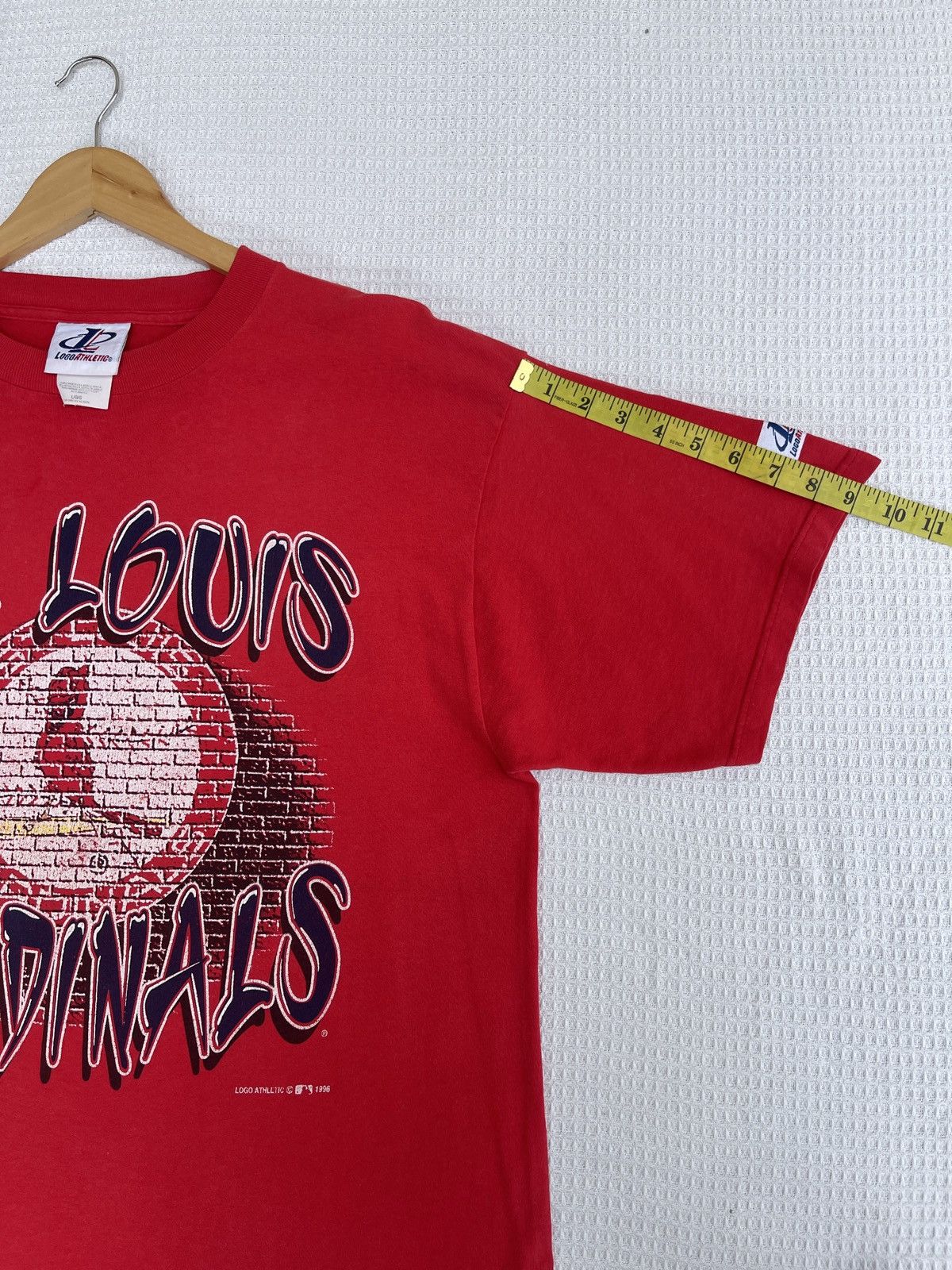MLB × Vintage Last Drop🔥Rare🔥Vintage 90s St Louis Cardinals T-Shirt Size US L / EU 52-54 / 3 - 11 Thumbnail