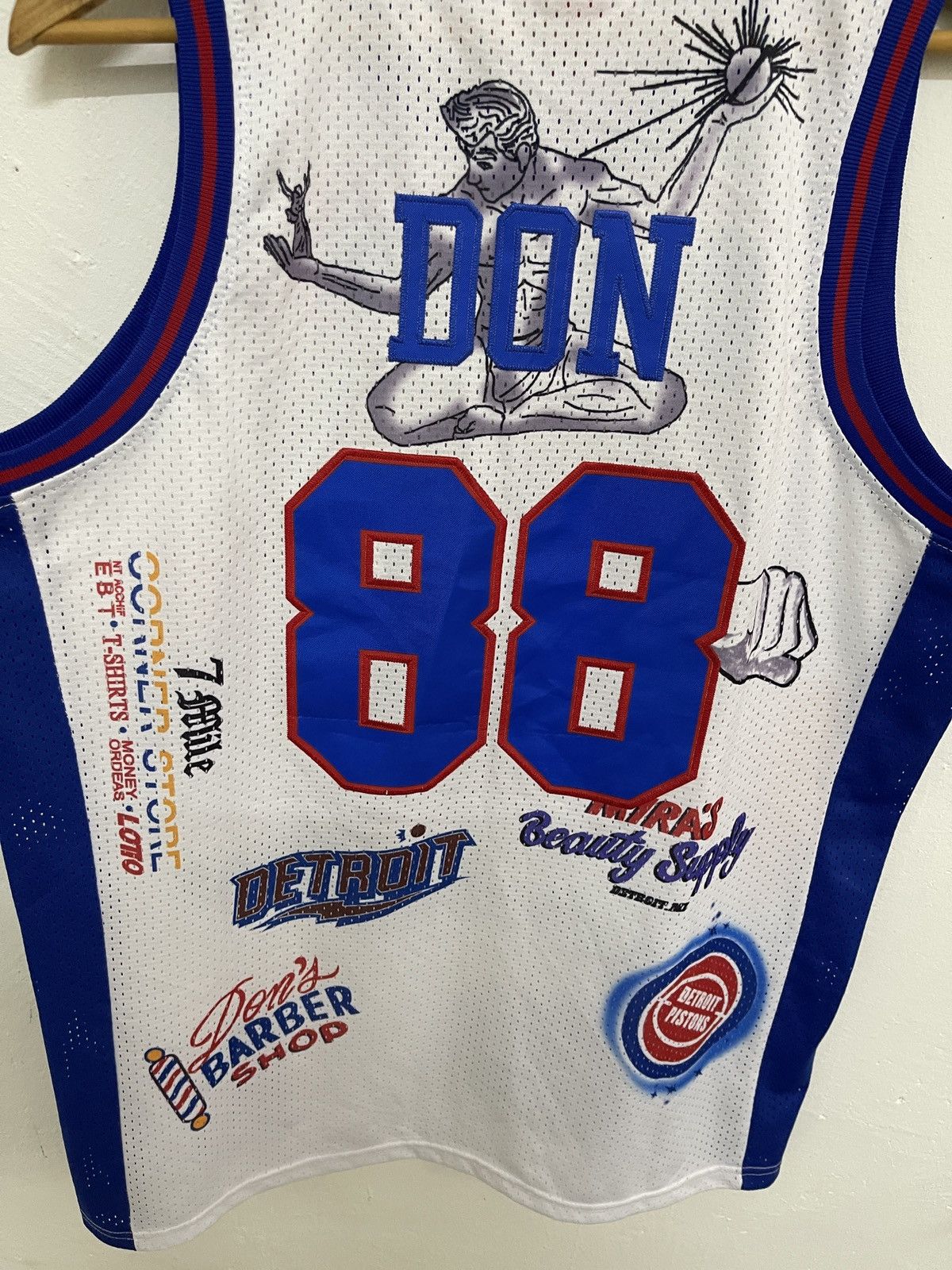 Mitchell & Ness Don Big Sean Detroit Pistons Basketball Jersey Size US L / EU 52-54 / 3 - 4 Thumbnail