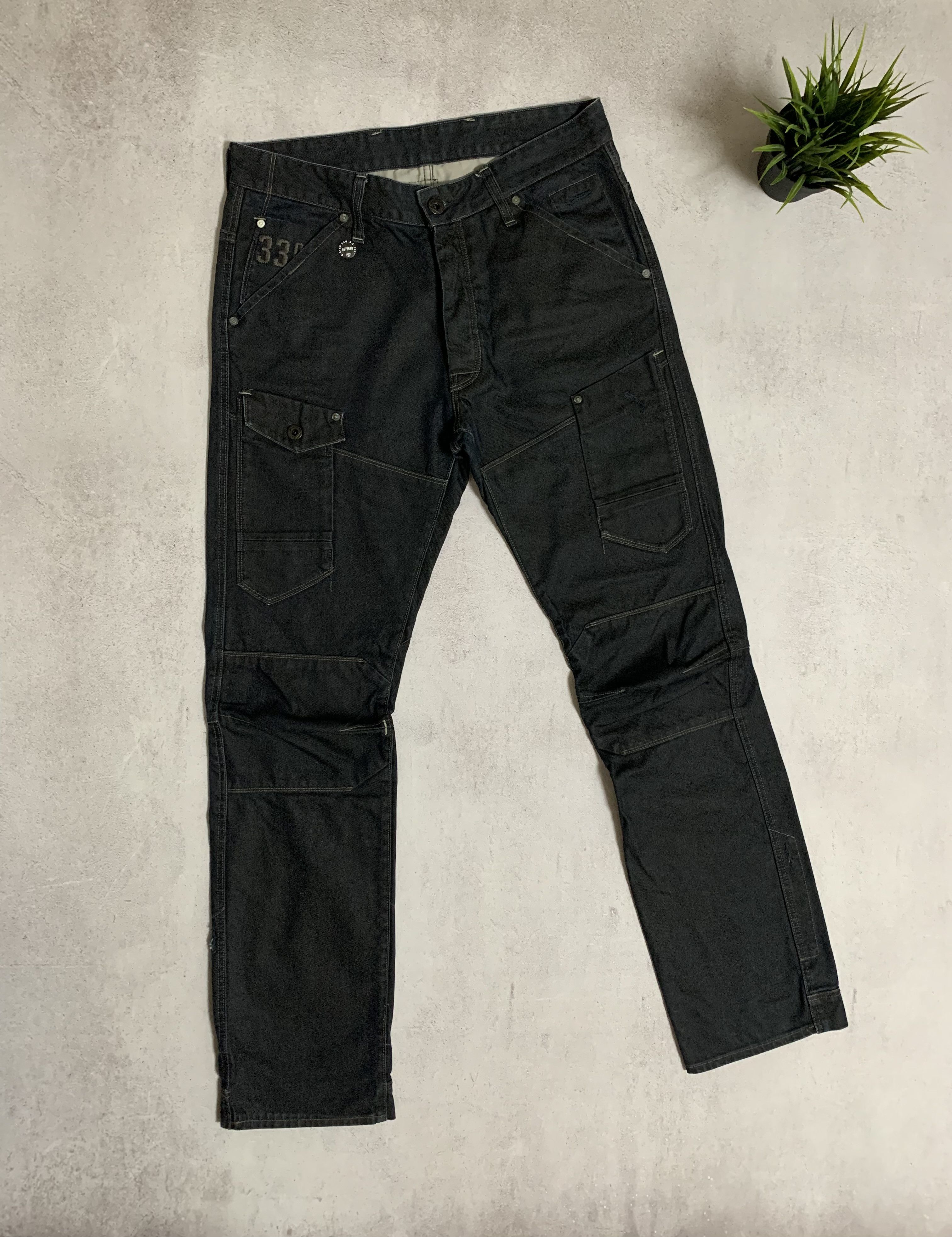 G-Star × Japanese Brand vintage g star raw double knee crazy dirty jeans denim y2k Size US 32 / EU 48 - 1 Thumbnail