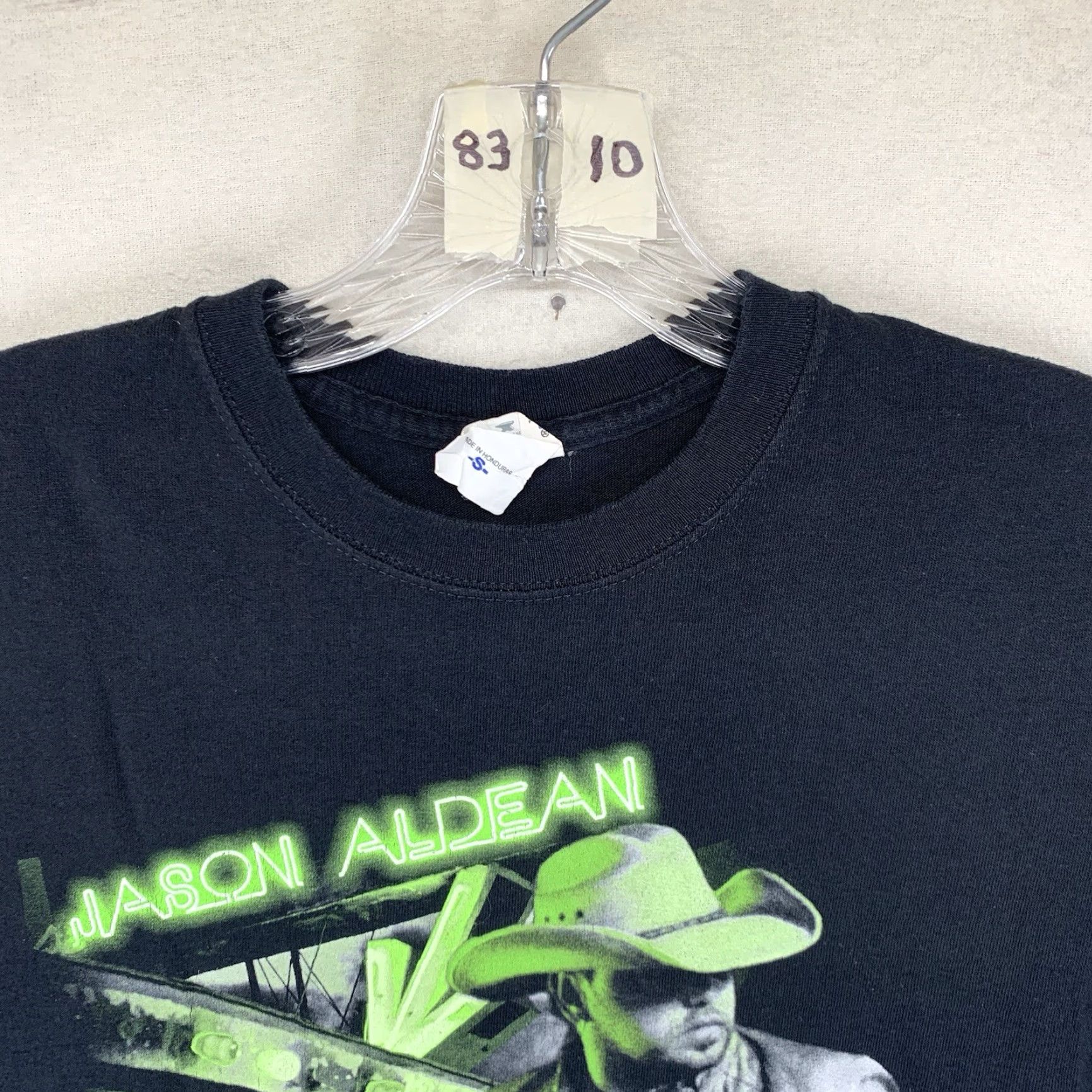 Anvil VINTAGE? No. Jason Aldean T Shirt Women Small Black Anvil 2014 Night Train Tour Concert Tee Size S / US 4 / IT 40 - 2 Thumbnail