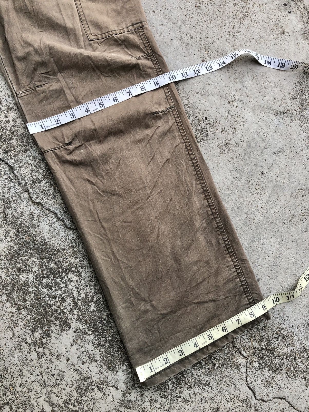 Japanese Brand SUN FADED BROWN CARGO PANT BY TWENTY WORKS Size US 34 / EU 50 - 13 Thumbnail