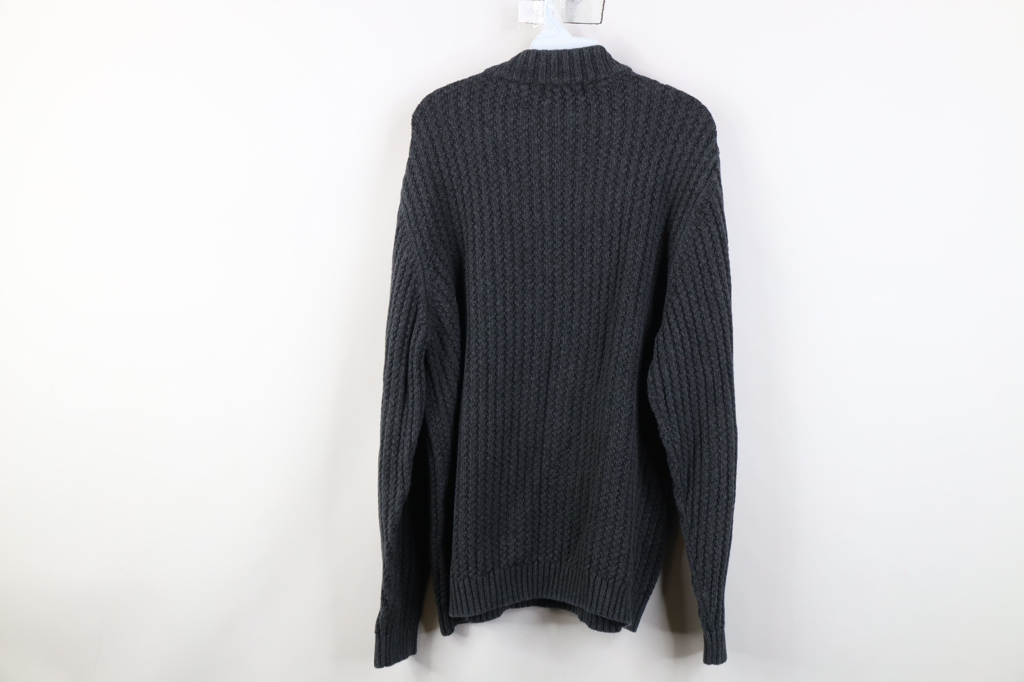 Eddie Bauer Vintage Eddie Bauer Heavy Cotton Ribbed Knit Henley Sweater Size US L / EU 52-54 / 3 - 9 Thumbnail