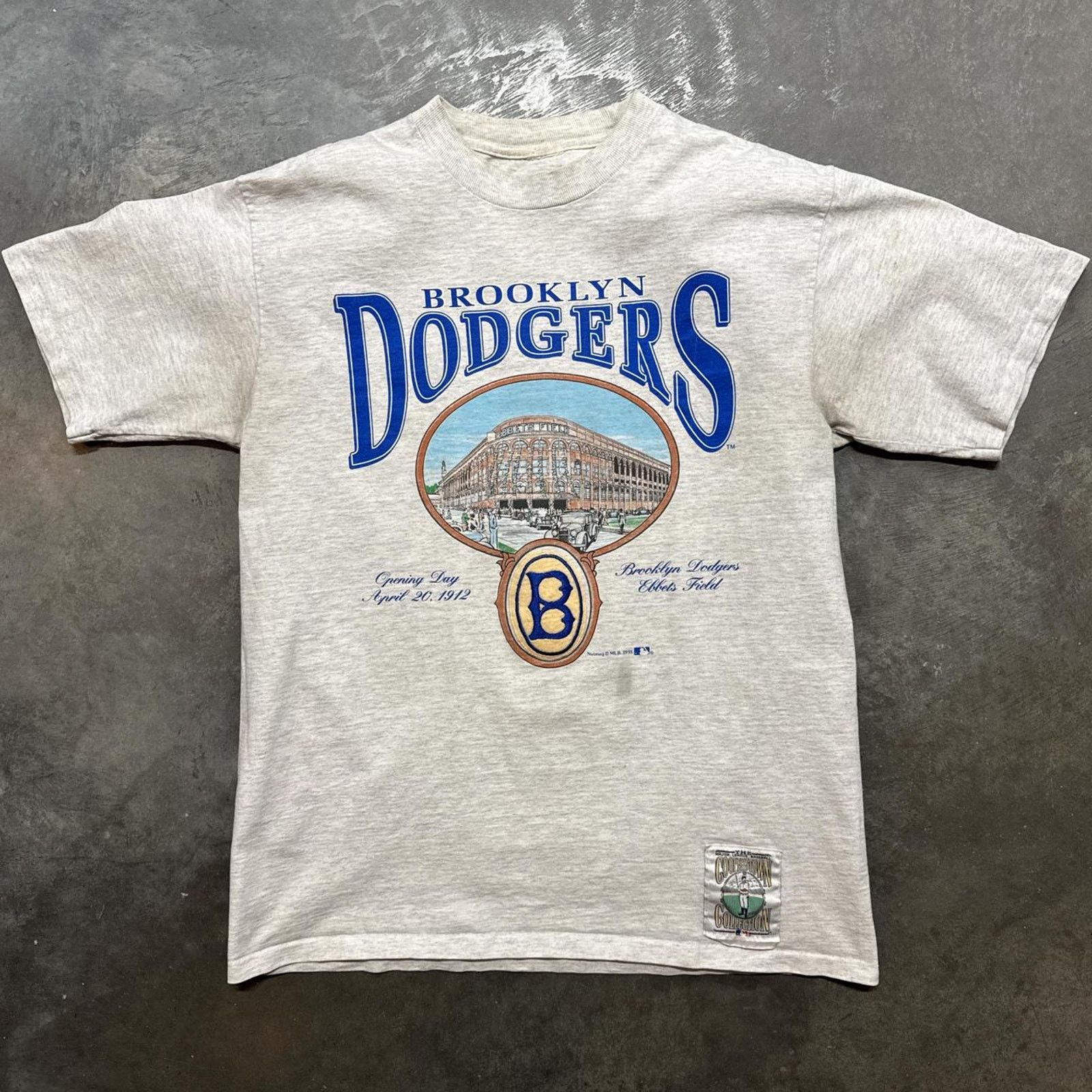 Vintage Vintage 90s Nutmeg Brooklyn Dodger La Dodgers MLB T-Shirt Size US L / EU 52-54 / 3 - 1 Thumbnail
