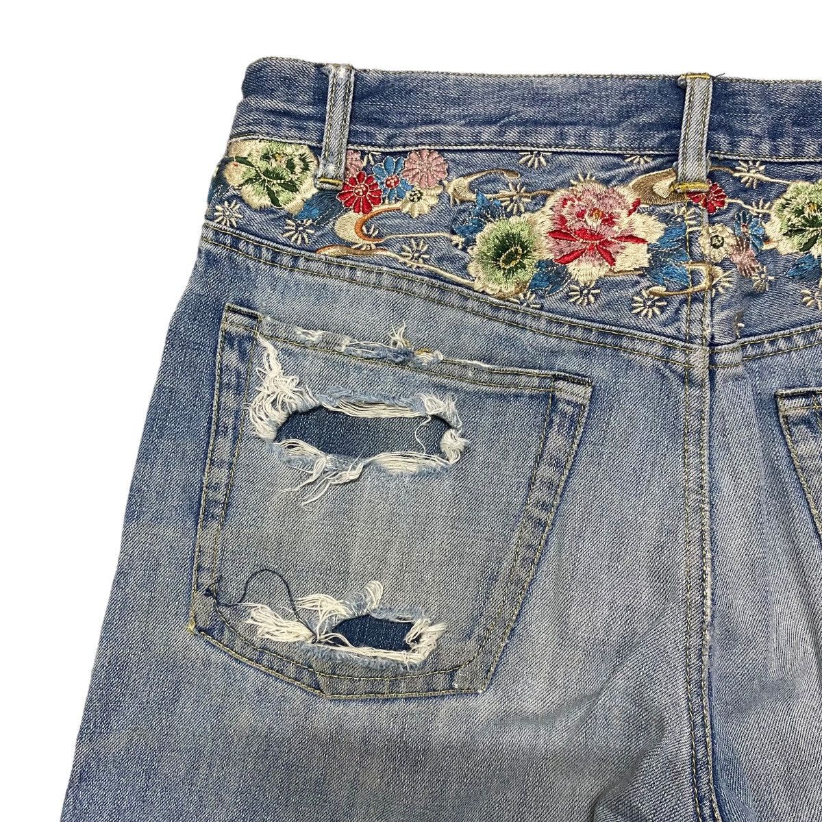 Karakuri Tamashii KARAKURI GENERATION Distressed Denim Embroidery Jeans Size US 32 / EU 48 - 12 Thumbnail