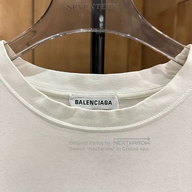Balenciaga Balenciaga Rainbow Embroidered White Short Sleeve, Size S Size US S / EU 44-46 / 1 - 3 Thumbnail