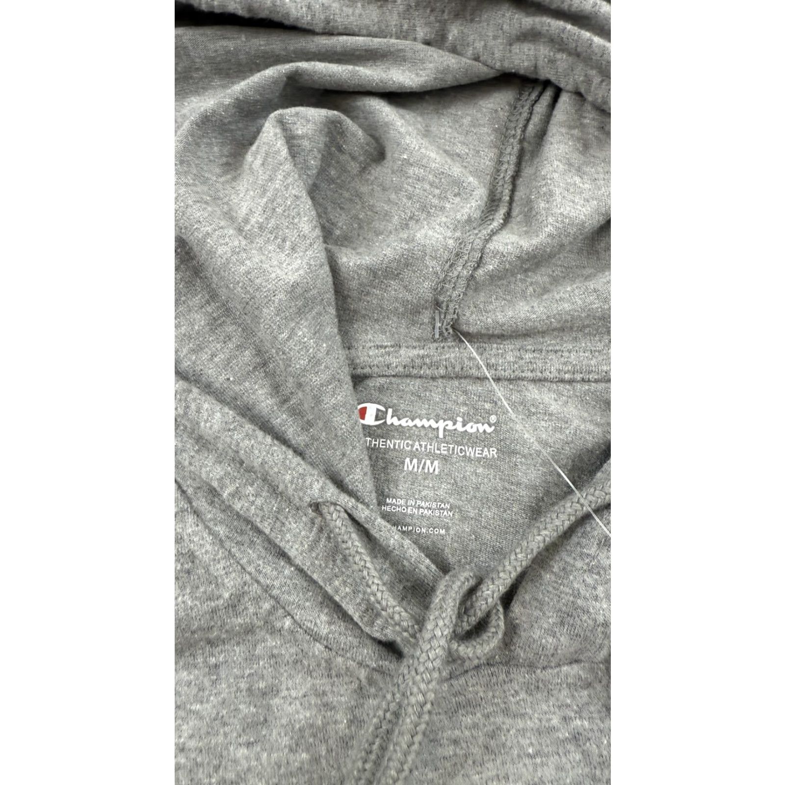 Champion Champion Hoodie Men Medium Gray Oxford Heather Jersey Pullover Athletic All Seasons Sports 90s Logo Size US M / EU 48-50 / 2 - 3 Thumbnail