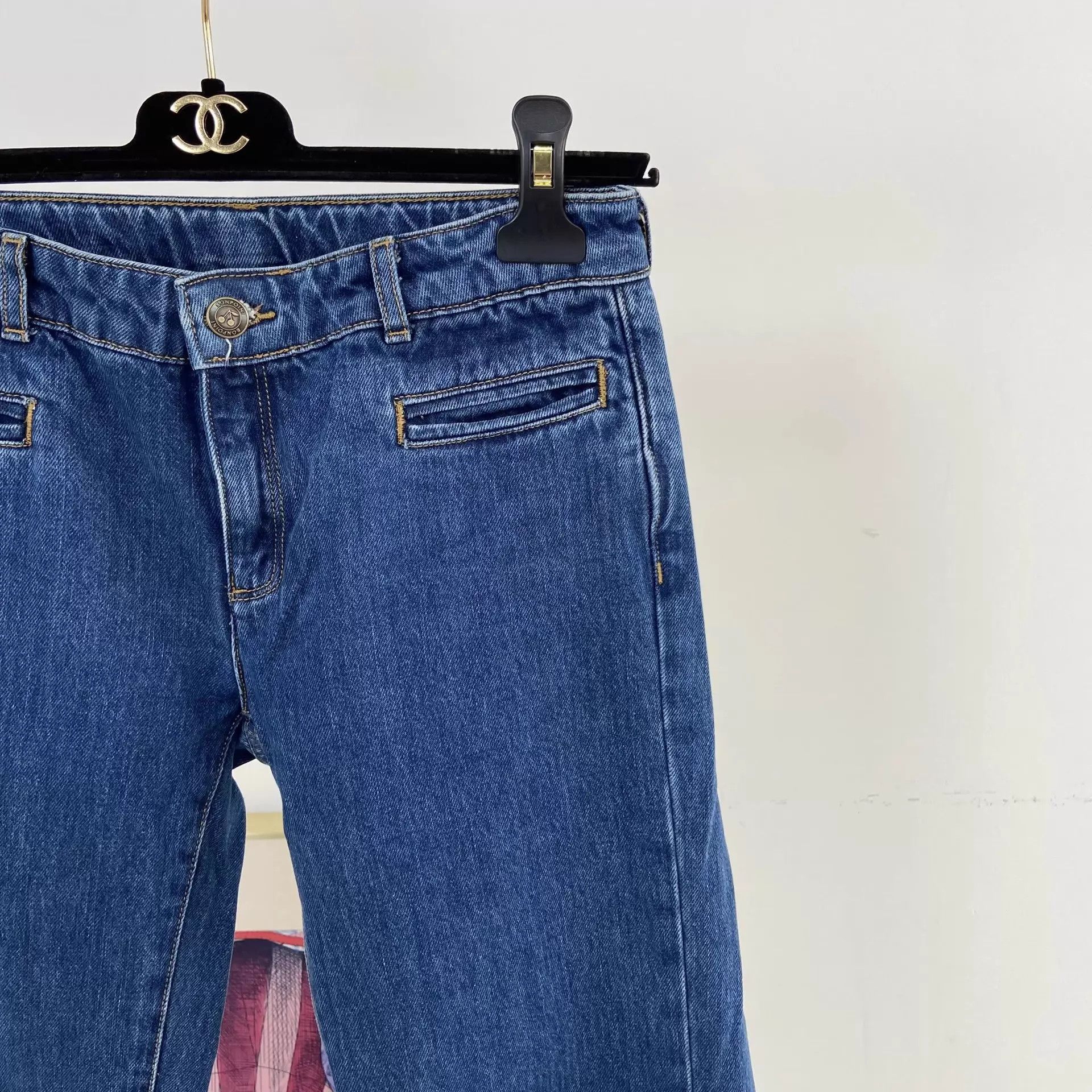 Other Bonpoint Blue Straight Leg Jeans 14A Size 25" / US 0 / IT 36 - 3 Thumbnail