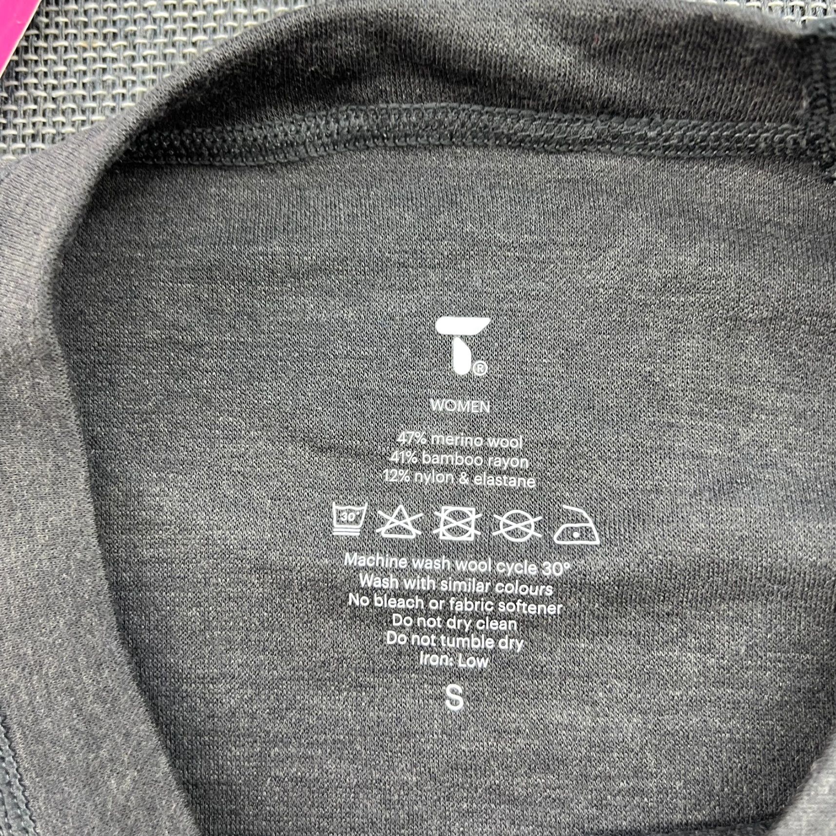 Vintage Tufte Base Layer Shirt Womens Small Merino Wool Blend Bamboo Gray Outdoor Ladies Size S / US 4 / IT 40 - 5 Thumbnail