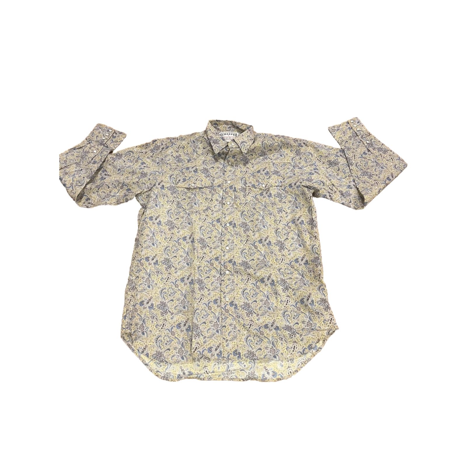 X-LARGE Vintage Schaefer Western Pearl Snap Shirt XL Bandana Print USA HTF! User: Vintage Schaefer Western Pearl Snap Shirt XL Bandana Print USA HTF! Size US XL / EU 56 / 4 - 2 Thumbnail