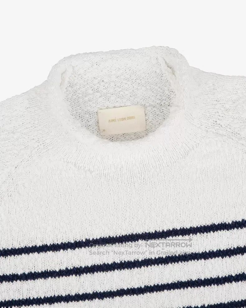 Aime Leon Dore Aime Leon Dore Organic Cotton Collar Striped Turn-up Sweat Size US M / EU 48-50 / 2 - 5 Thumbnail