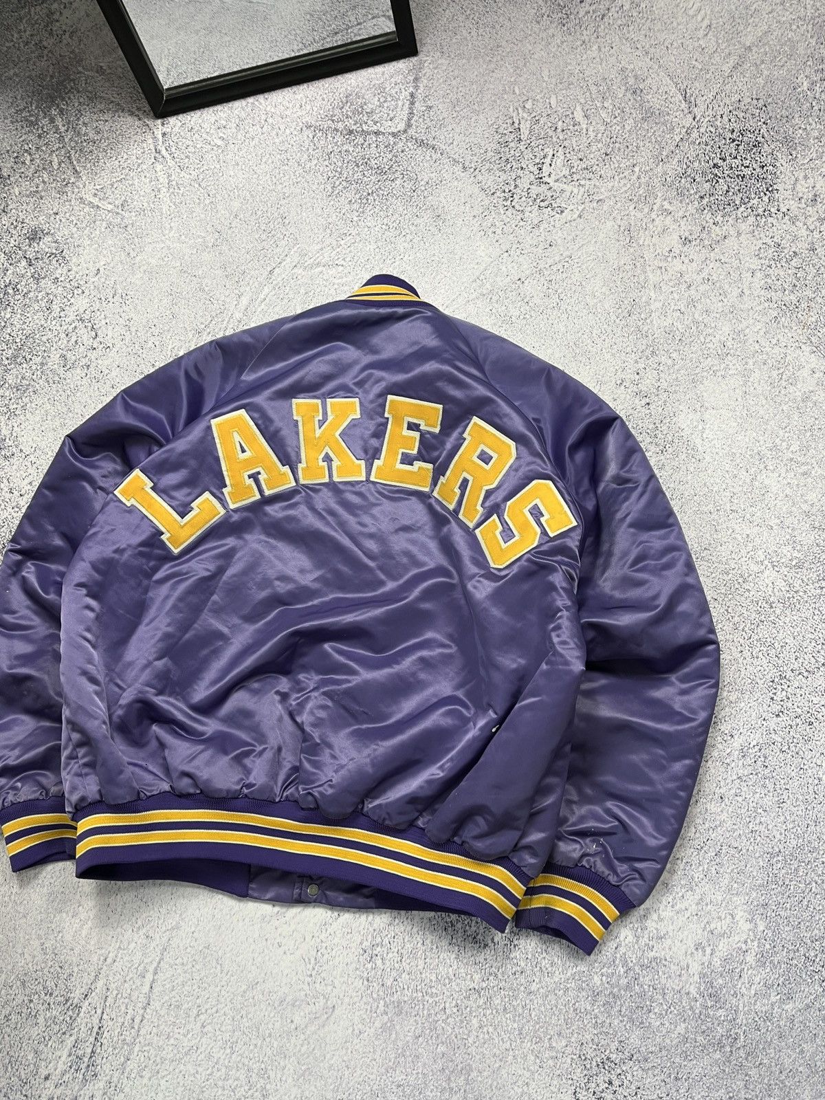 Chalk Line × NBA Vintage Chalk Line NBA Los Angeles Lakers Bomber Jacket USA Size US XL / EU 56 / 4 - 20 Thumbnail