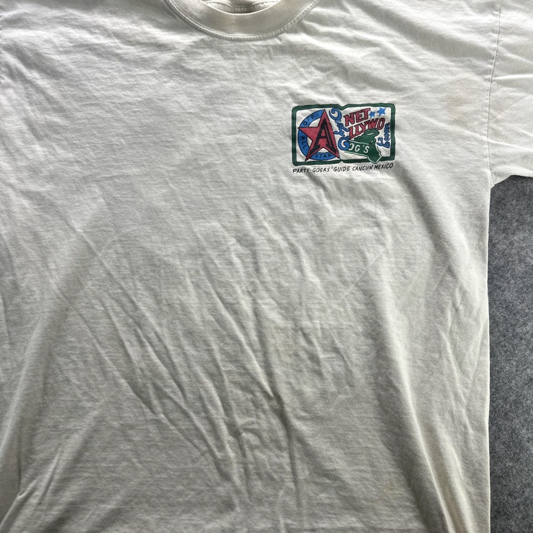 Planet Hollywood VINTAGE Cancun Mexico Party Shirt Mens Large White Planet Hollywood 90s Size US L / EU 52-54 / 3 - 5 Thumbnail