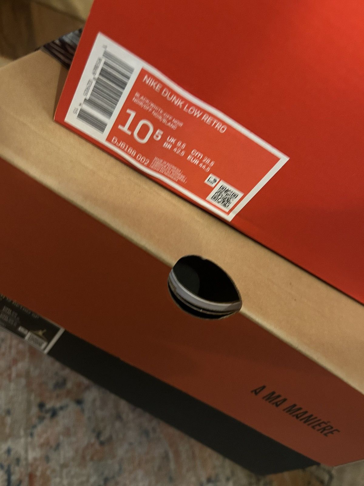Nike Nike dunk low black white Size US 10.5 / EU 43-44 - 7 Thumbnail