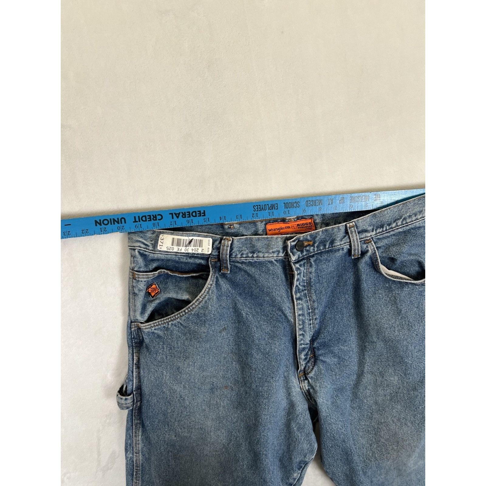 Wrangler Wrangler FR Riggs Jeans Mens 40x30 Blue Carpenter Denim Work Size US 40 / EU 56 - 8 Thumbnail