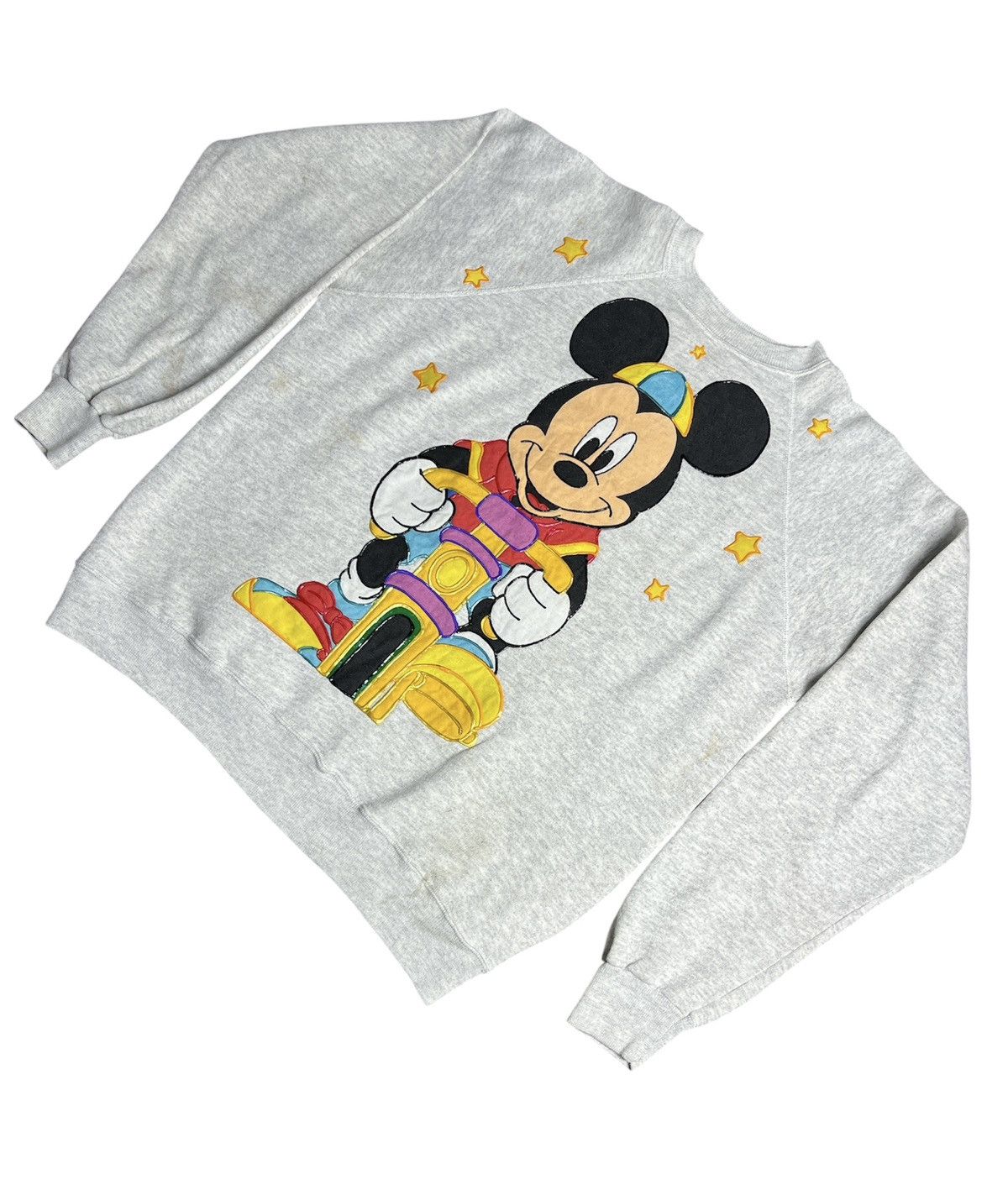 Vintage vintage Mickey Mouse Mirror Sweatshirt Size US XL / EU 56 / 4 - 4 Thumbnail