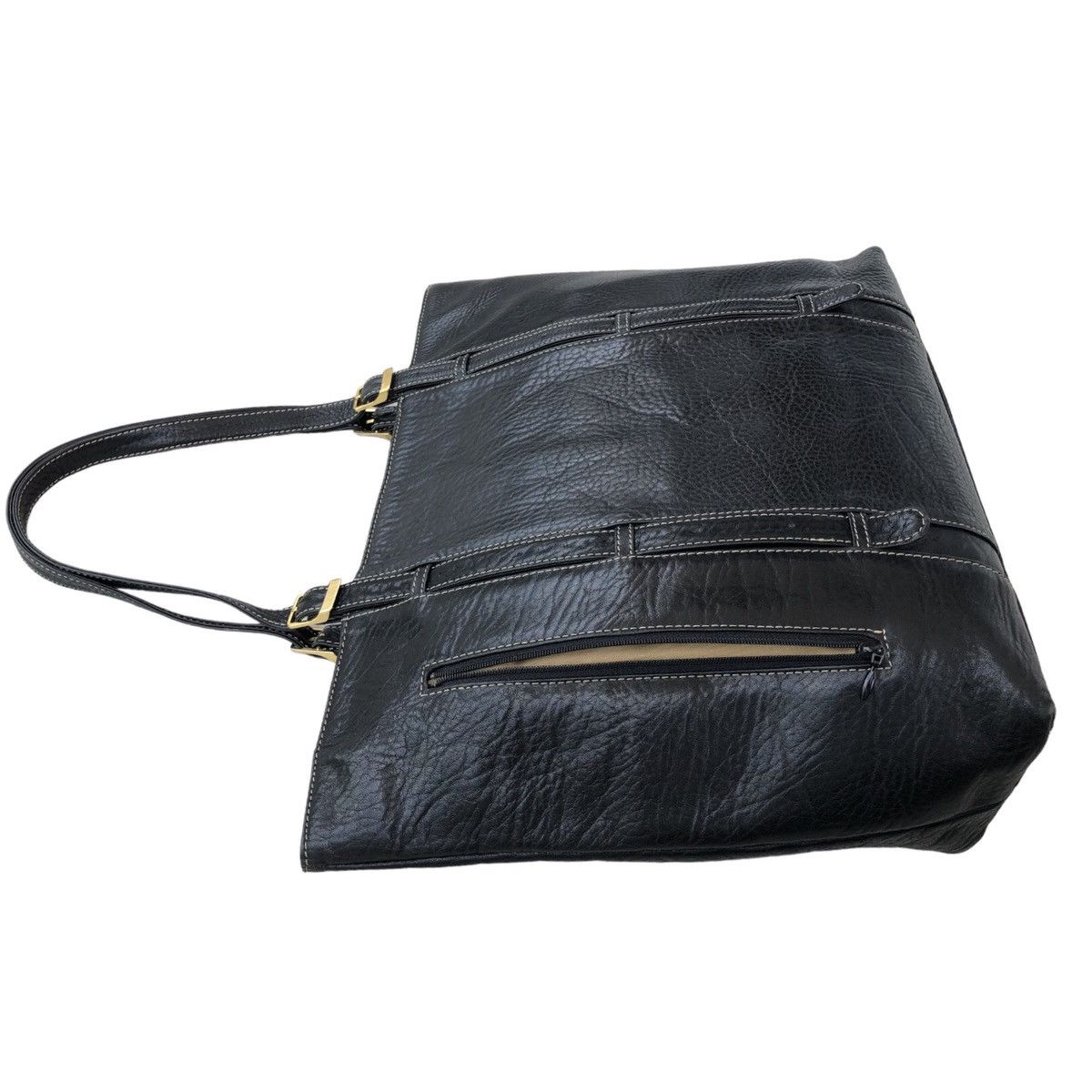 Japanese Brand Mode Kaoru Genuine Leather Tote Bag Size ONE SIZE - 5 Thumbnail