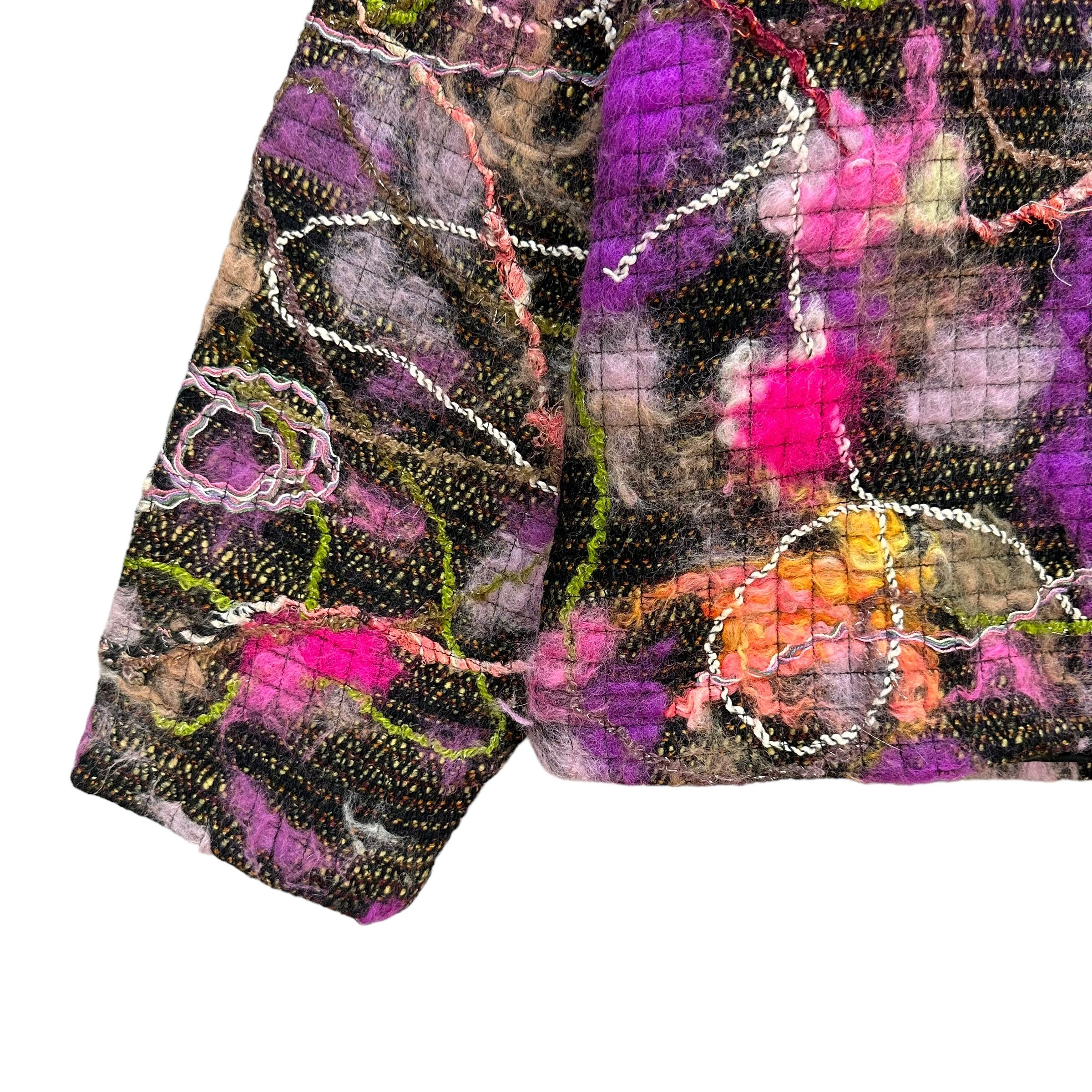 Chicos Chicos Nice Design Multi Color Artwork Jacket #A2-0049 Size L / US 10 / IT 46 - 4 Thumbnail
