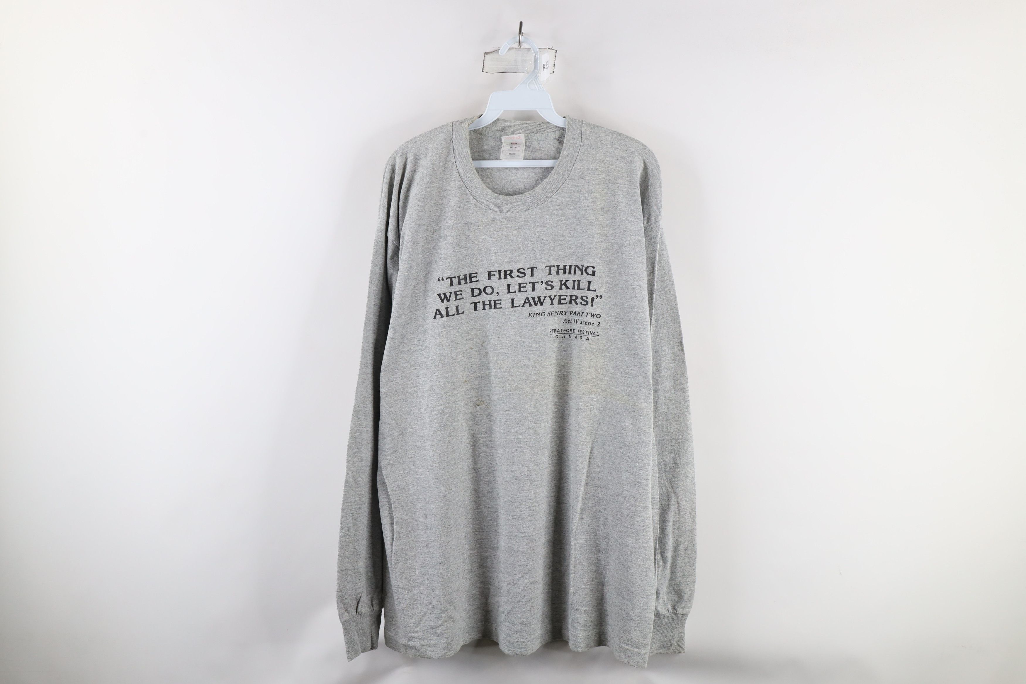 Vintage Vintage 90s King Henry Stratford Festival T-Shirt USA Size US XL / EU 56 / 4 - 1 Thumbnail