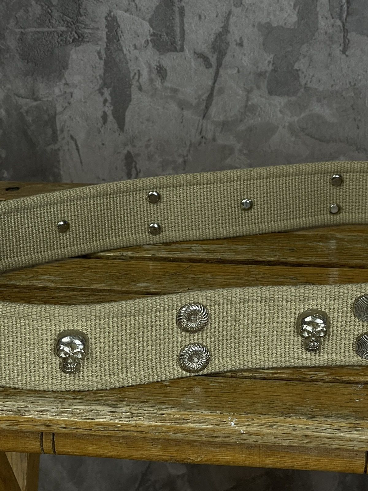Japanese Brand × Vintage Vintage 00s Japanese Style Punk Metal Skull Belt Size ONE SIZE - 4 Thumbnail