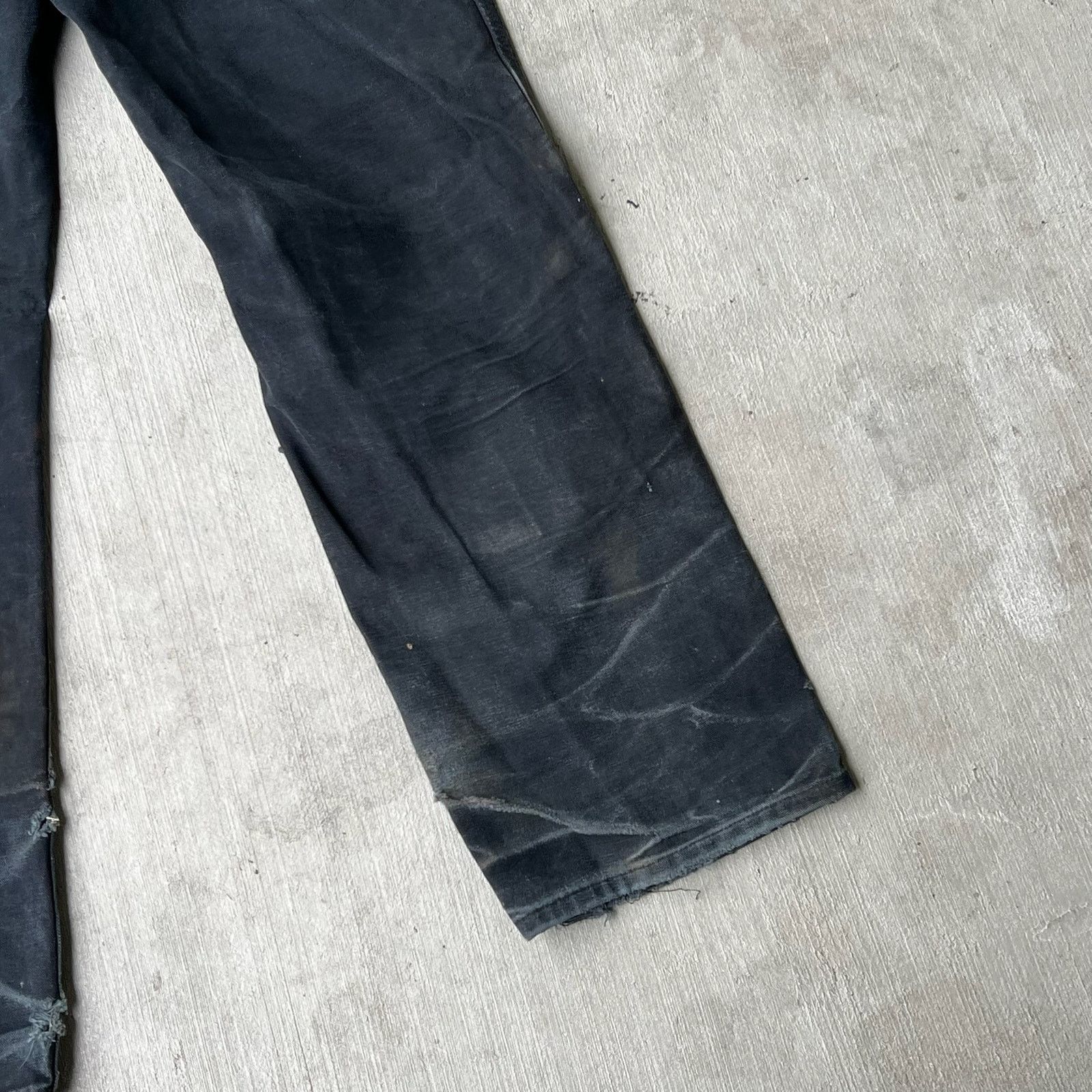 Carhartt × Vintage Carhartt faded black double knee work wear carpenter pants Size US 31 - 11 Thumbnail
