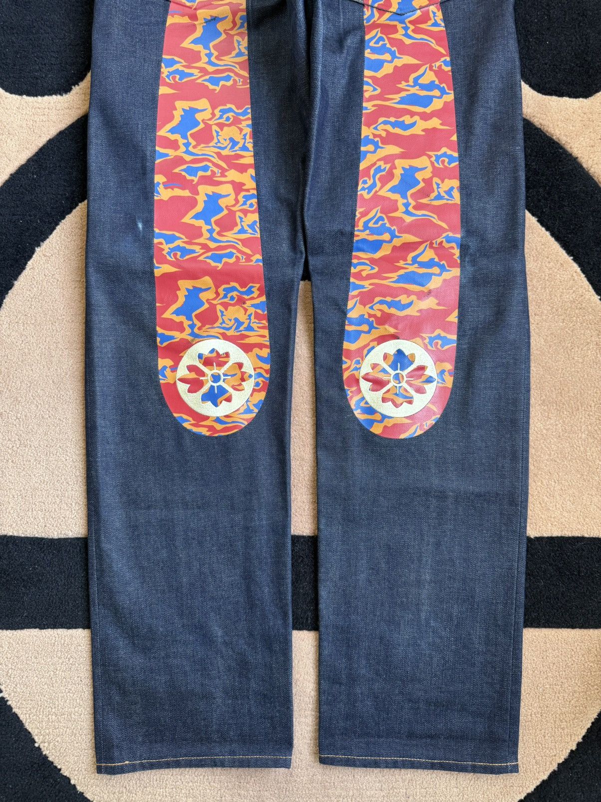 Evisu EVISU red cloud camo daicock style jeans！size：32x34 Size US 32 / EU 48 - 6 Thumbnail