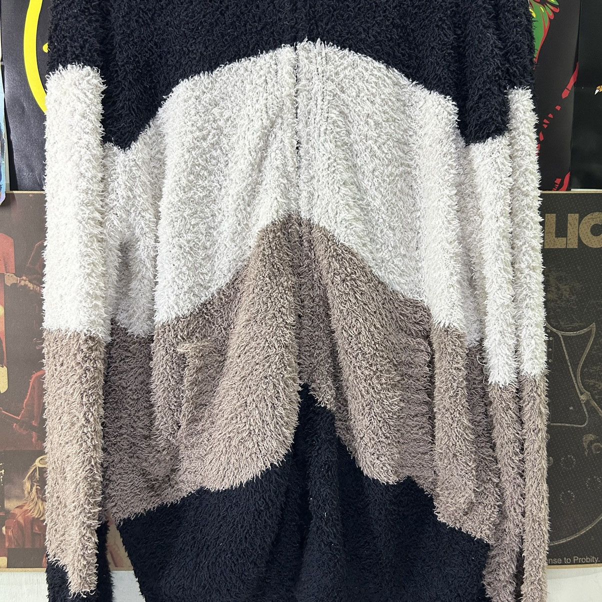 Japanese Brand Vintage Gelato Pique Faux Fur Colour Block Hoodie Size US XL / EU 56 / 4 - 3 Thumbnail