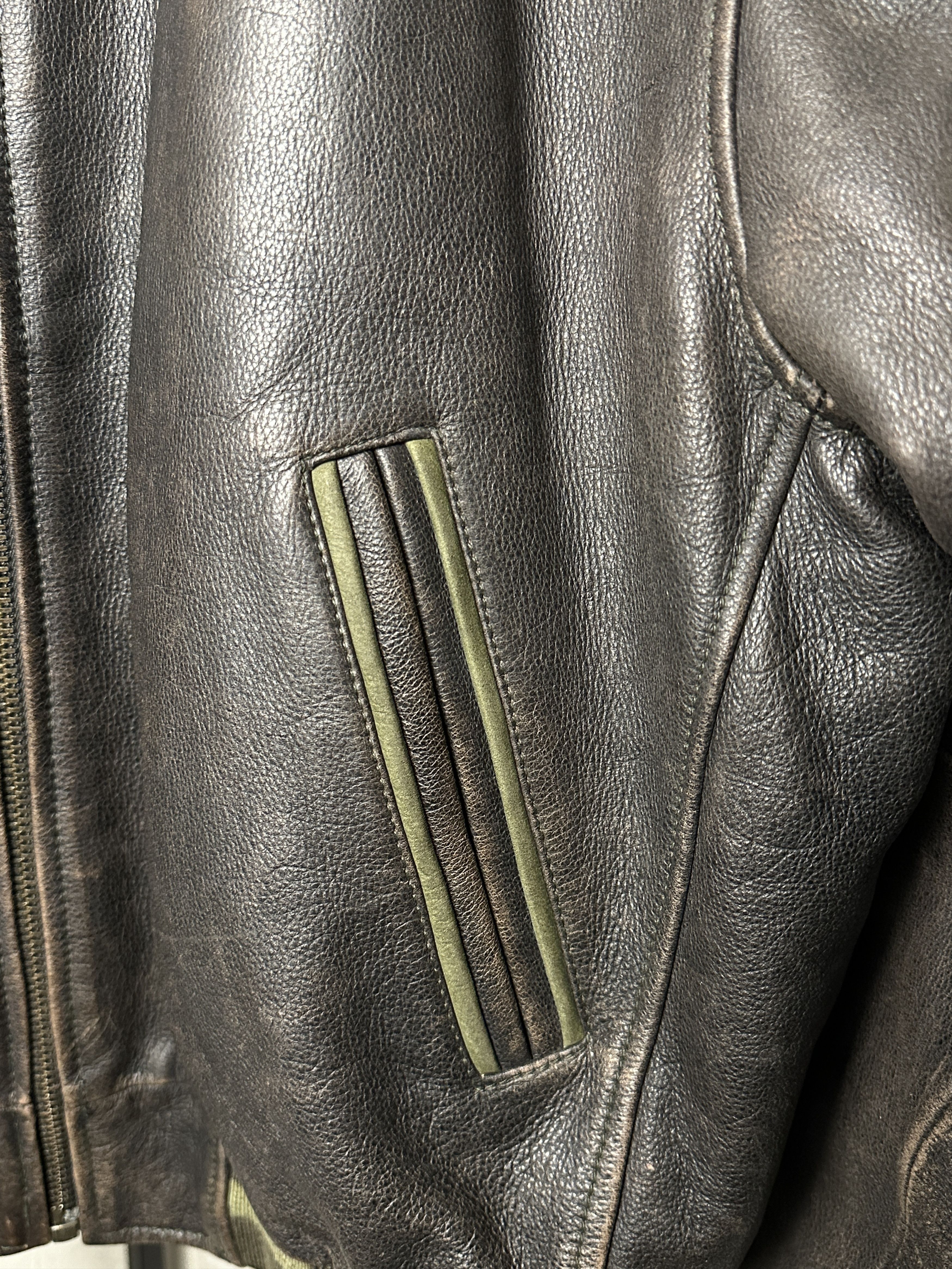 Genuine Leather Genuine Leather Brown Bomber Jacket Size US XL / EU 56 / 4 - 7 Thumbnail