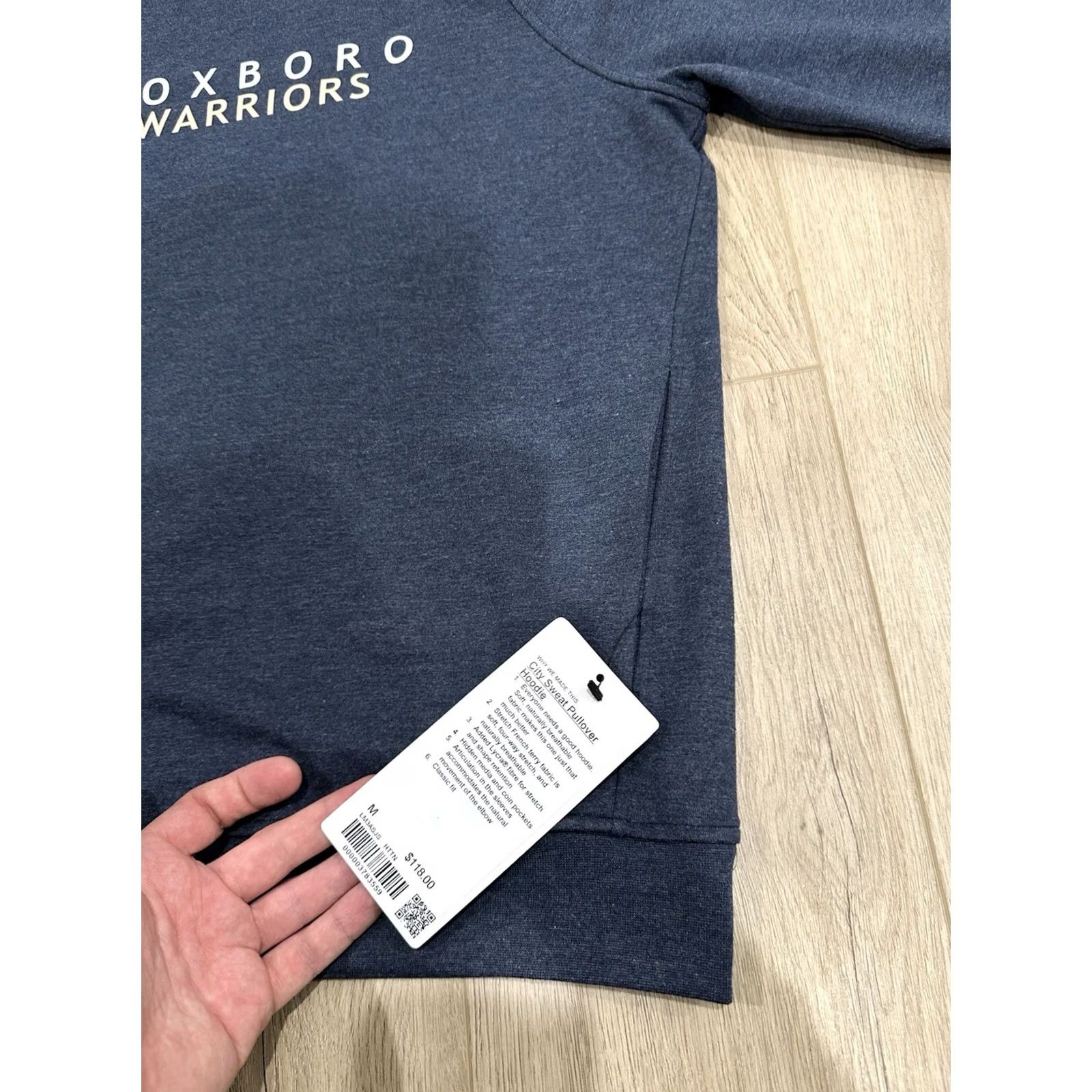 Lululemon NWT Lululemon City Sweat Pullover Hoodie Mens M Foxboro Warriors Blue Size US M / EU 48-50 / 2 - 5 Thumbnail