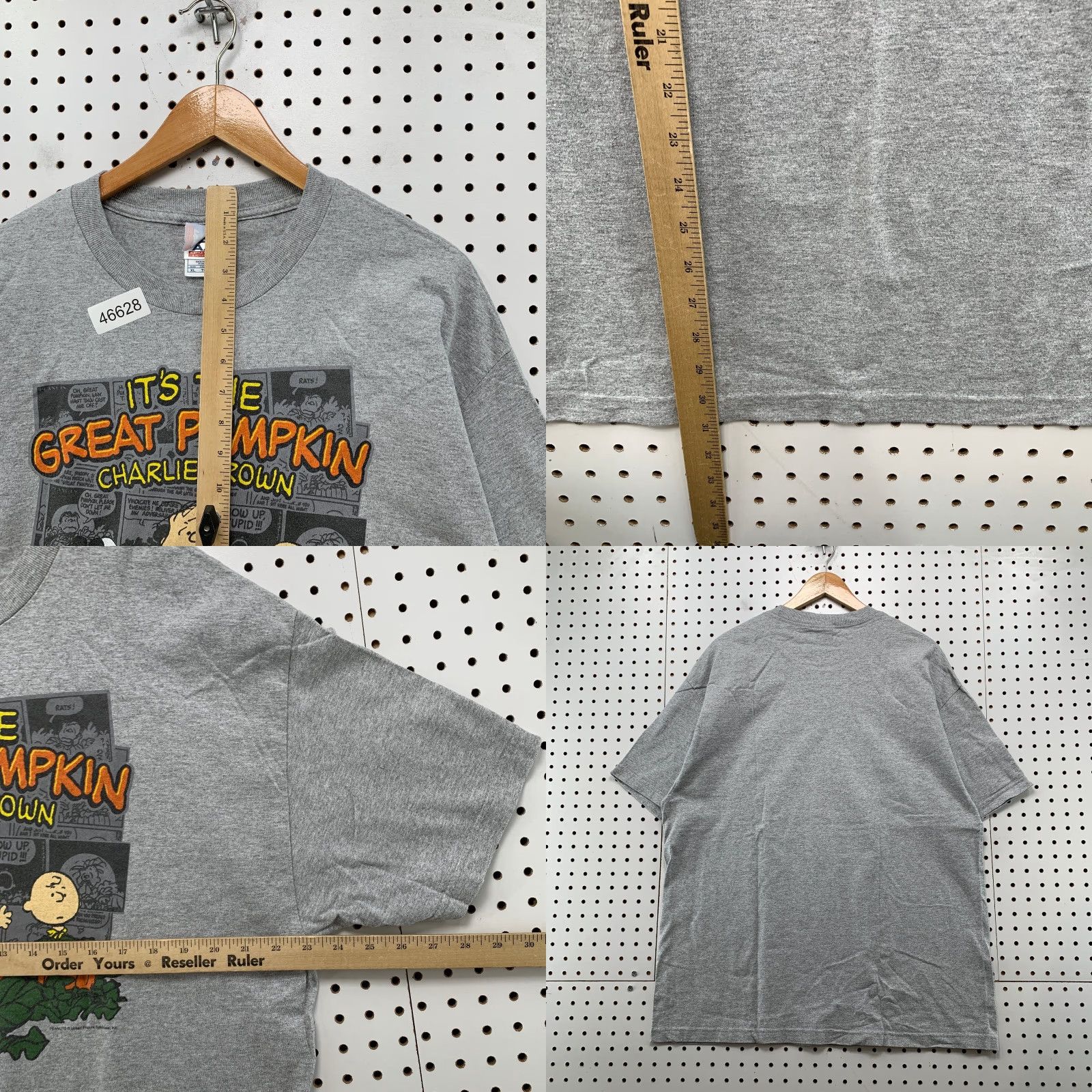 Peanuts VINTAGE Peanuts Halloween Shirt Mens XL Gray Charlie Brown Snoopy | Peanuts Shirt | Halloween | Gray | XL | Mens | Vintage Size US XL / EU 56 / 4 - 8 Thumbnail