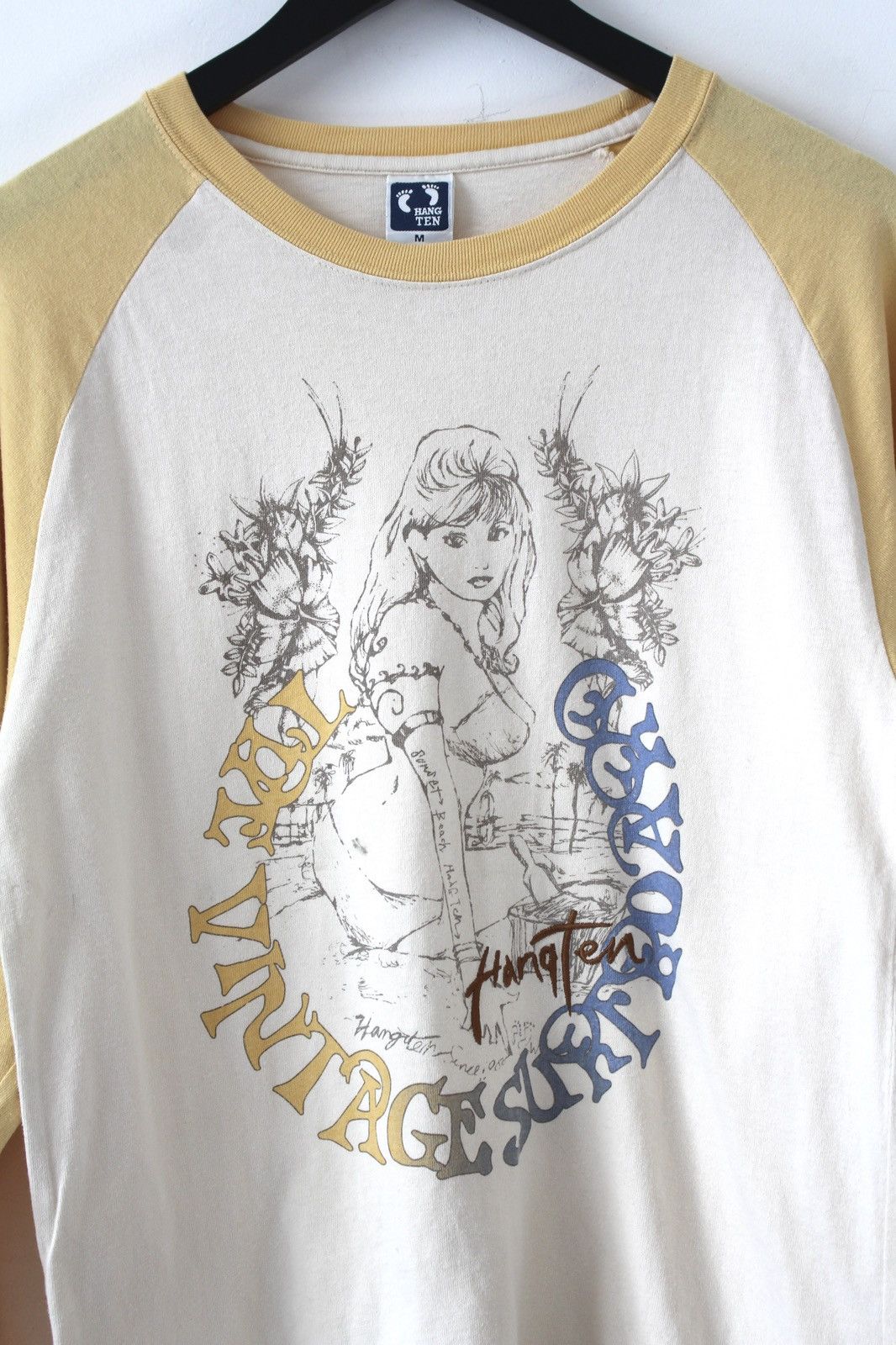 Hysteric Glamour 2000S HANG TEN SURF GIRL SKETCH PRINT RAGLAN LONGSLEEVE Size US M / EU 48-50 / 2 - 2 Thumbnail