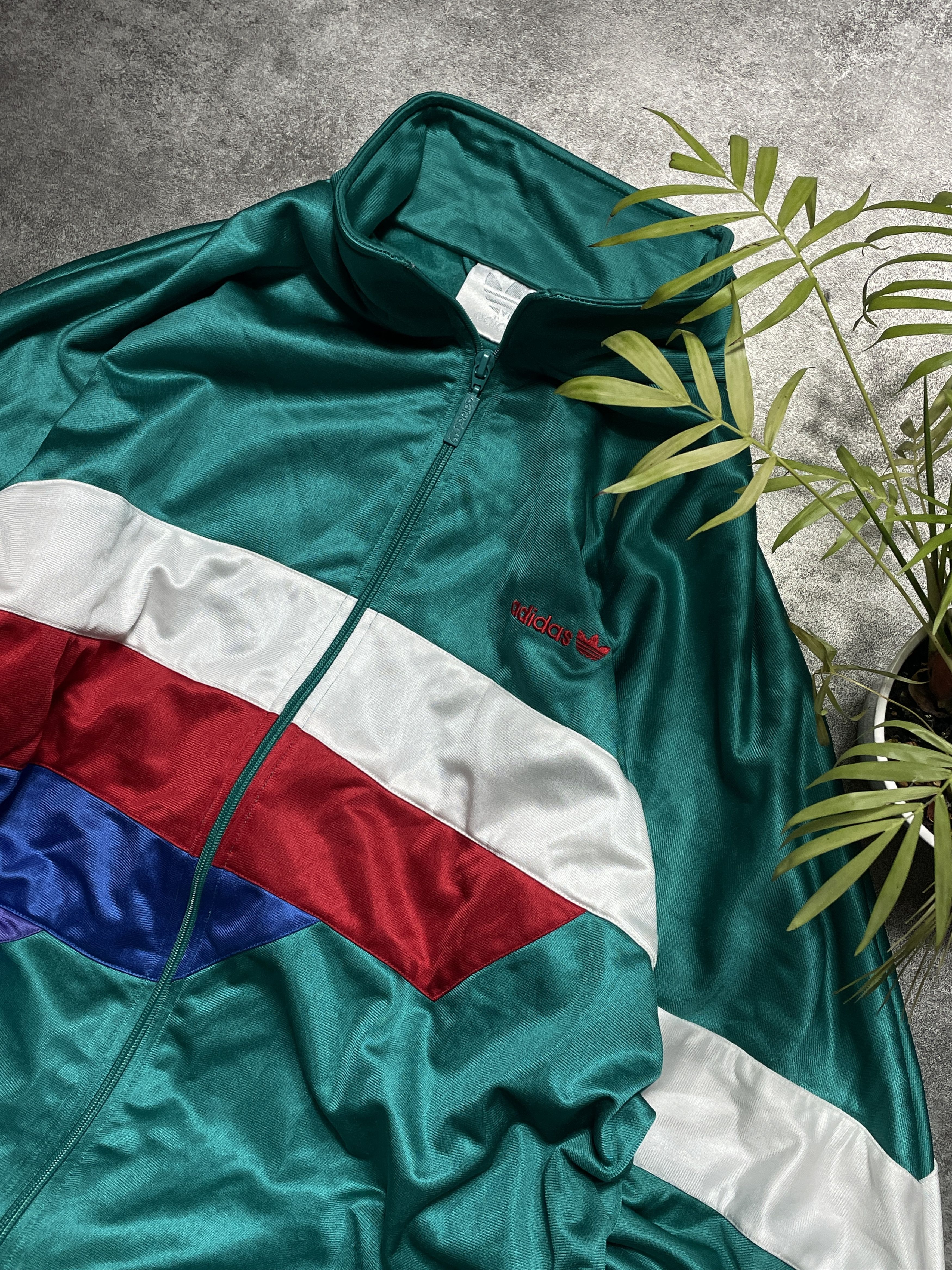 Adidas ❗️RARE❗️Adidas Vintage 90s Sweatshirt Zip Boxy Fit Size US XL / EU 56 / 4 - 2 Thumbnail
