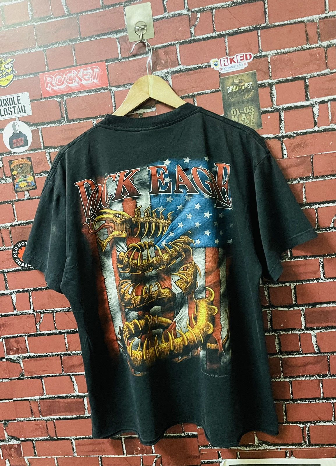 Band Tees VINTAGE OBITUARY X ROCK EAGLE BAND 90s TEE Size US L / EU 52-54 / 3 - 7 Thumbnail