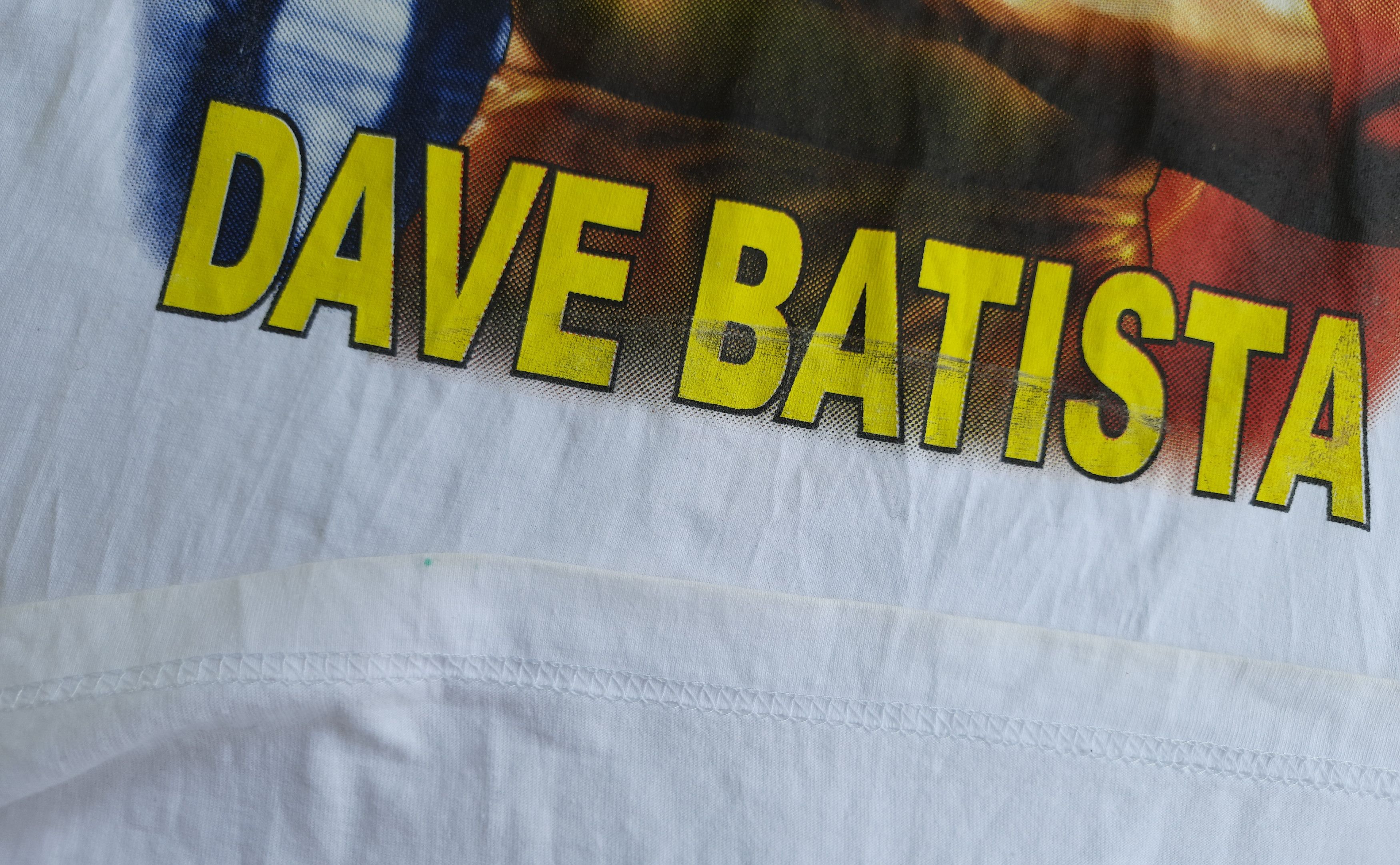 Vintage Vintage Dave Batista WWF Tshirt Size US L / EU 52-54 / 3 - 9 Thumbnail