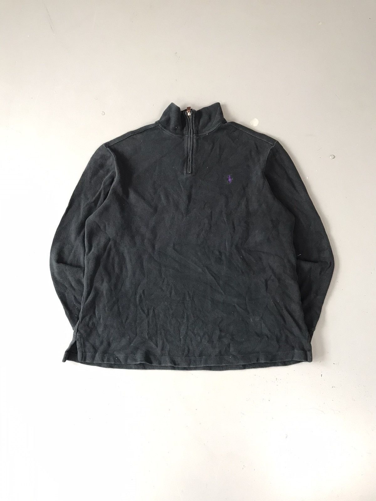 Designer × Polo Ralph Lauren × Vintage Vintage polo Ralph Lauren fleece half zipper small logo Size US L / EU 52-54 / 3 - 1 Thumbnail