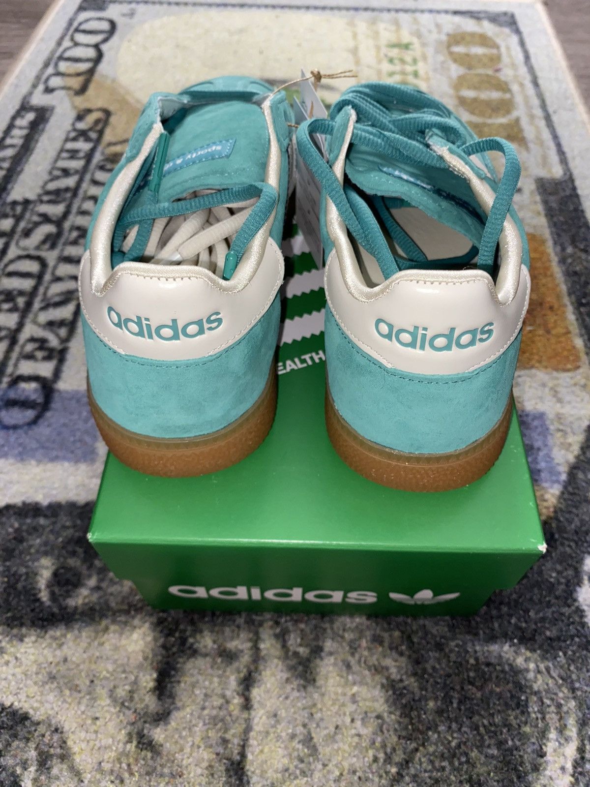 Adidas × Sporty & Rich Adidas Handball Spezial Sporty & Rich Green Size US 11 / EU 44 - 4 Thumbnail