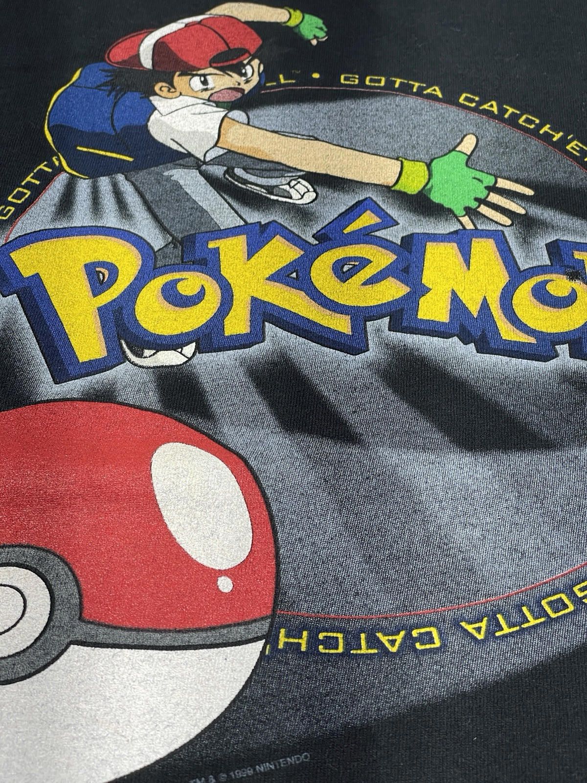 Pokemon Vintage 90s Nintendo Pokémon T Shirt Mens Small Youth XL Size US XL / EU 56 / 4 - 3 Thumbnail