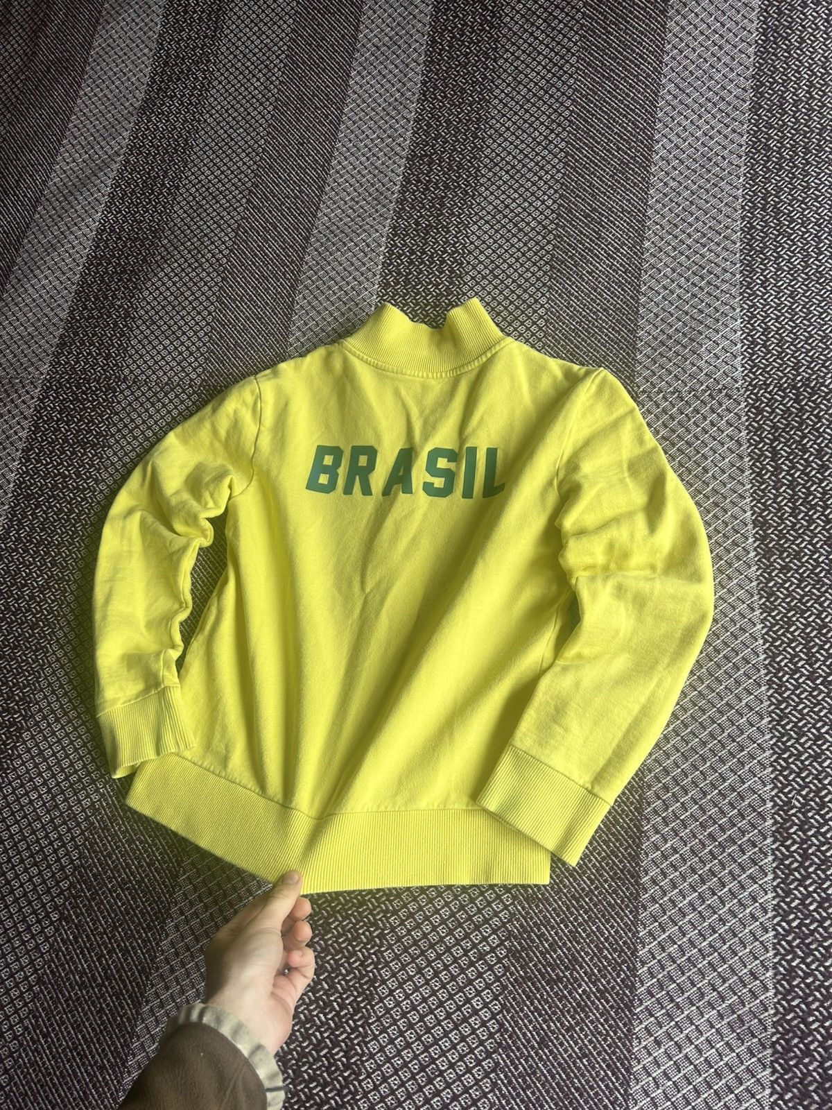 Japanese Brand × Vintage Vintage Y2K Brazil Zip Up Sweatshirt Soccer Style Size M Size M / US 6-8 / IT 42-44 - 6 Thumbnail