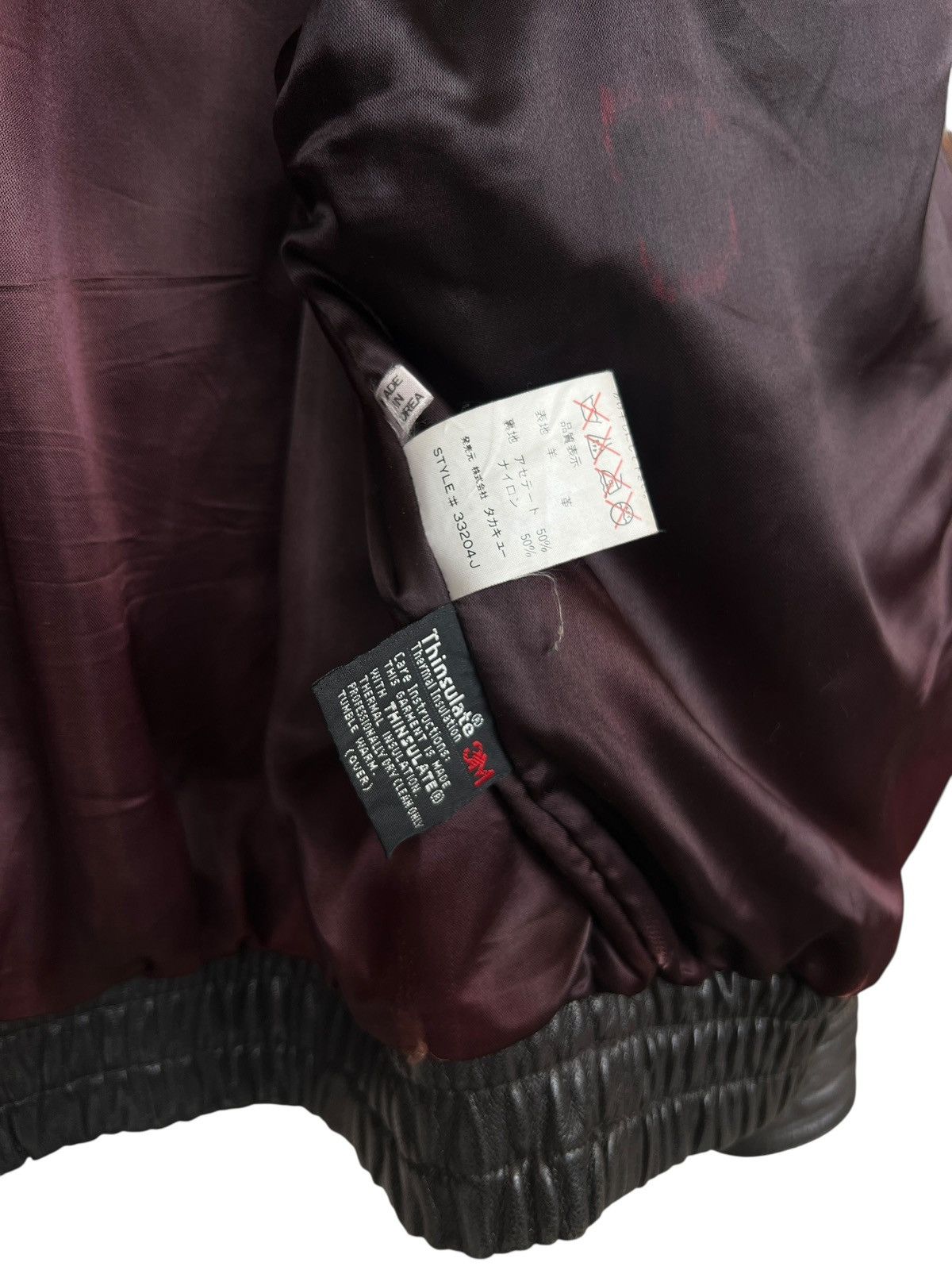 Vintage Vintage 90s Robert Dark Brown Bomber Leather Jacket Size US L / EU 52-54 / 3 - 11 Thumbnail