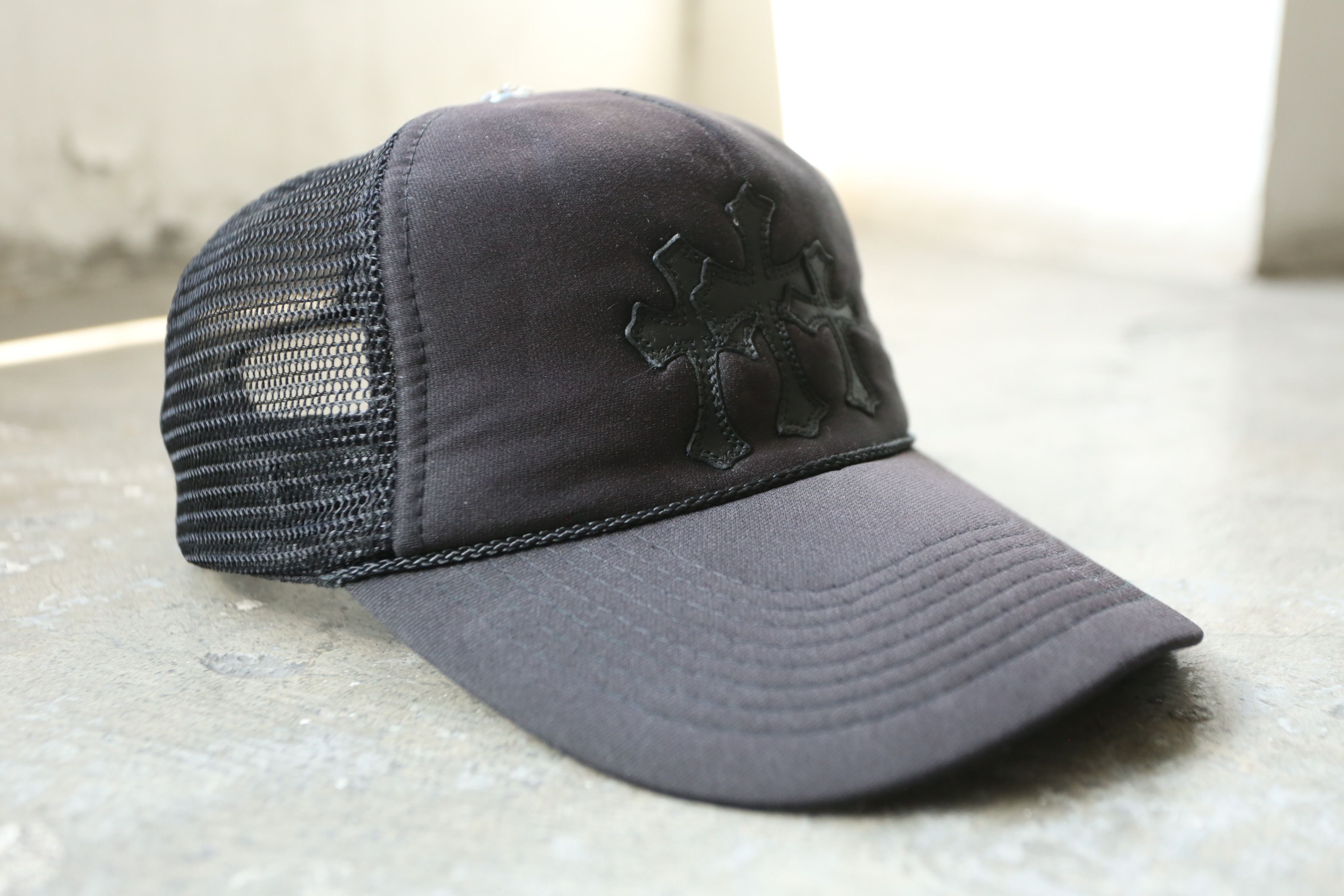 Chrome Hearts Chrome Hearts - Vintage - Cemetery Cross Patch Trucker Cap Size ONE SIZE - 3 Thumbnail