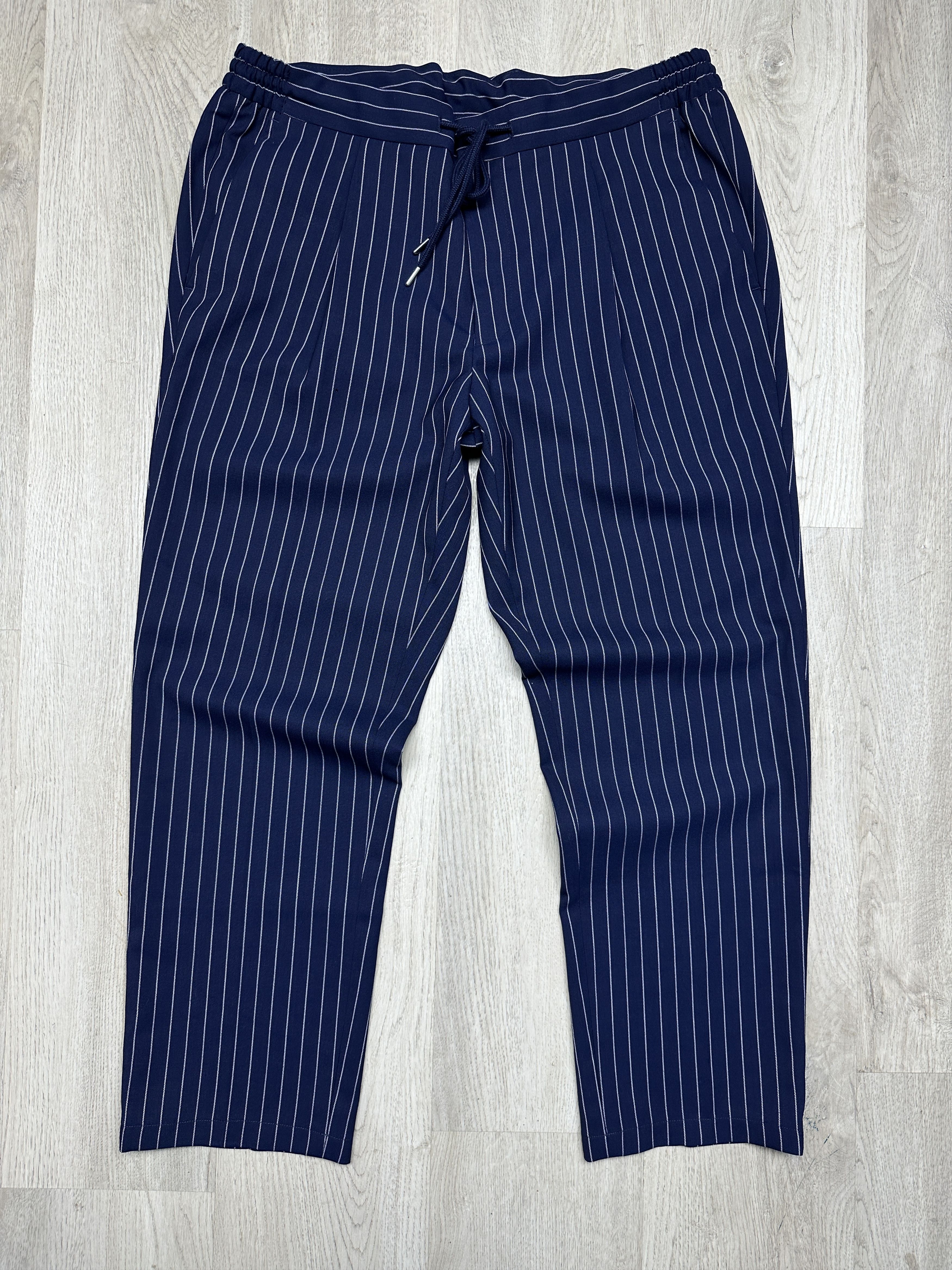 Boggi Boggi Milano Mens Travel Striped Pants Trousers Size US 34 / EU 50 - 1 Thumbnail