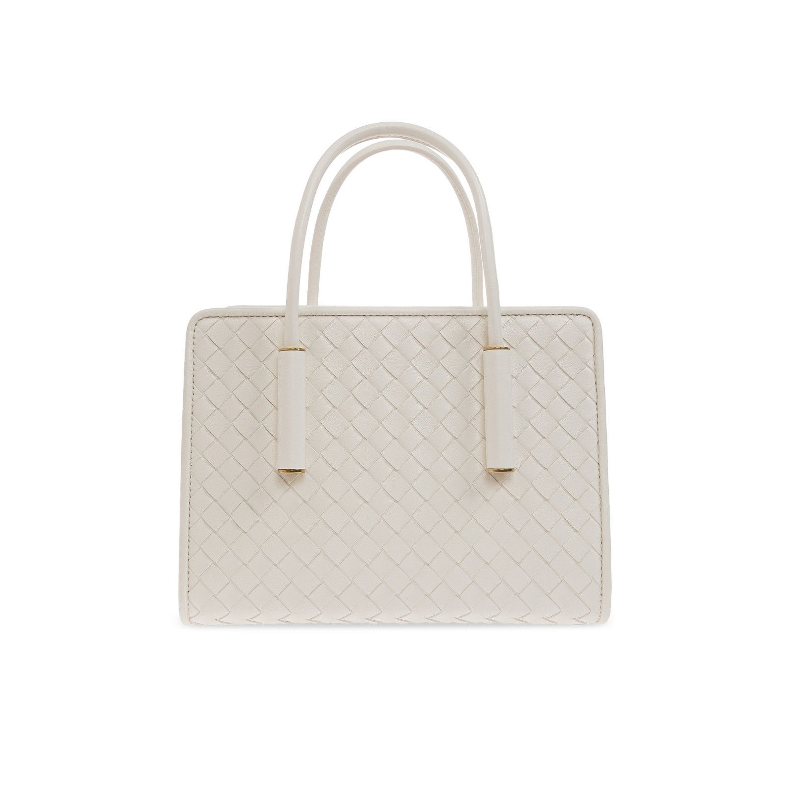Bottega Veneta BOTTEGA VENETA Barbara Mini White Top Handle Bag New & Authe Size ONE SIZE - 2 Thumbnail