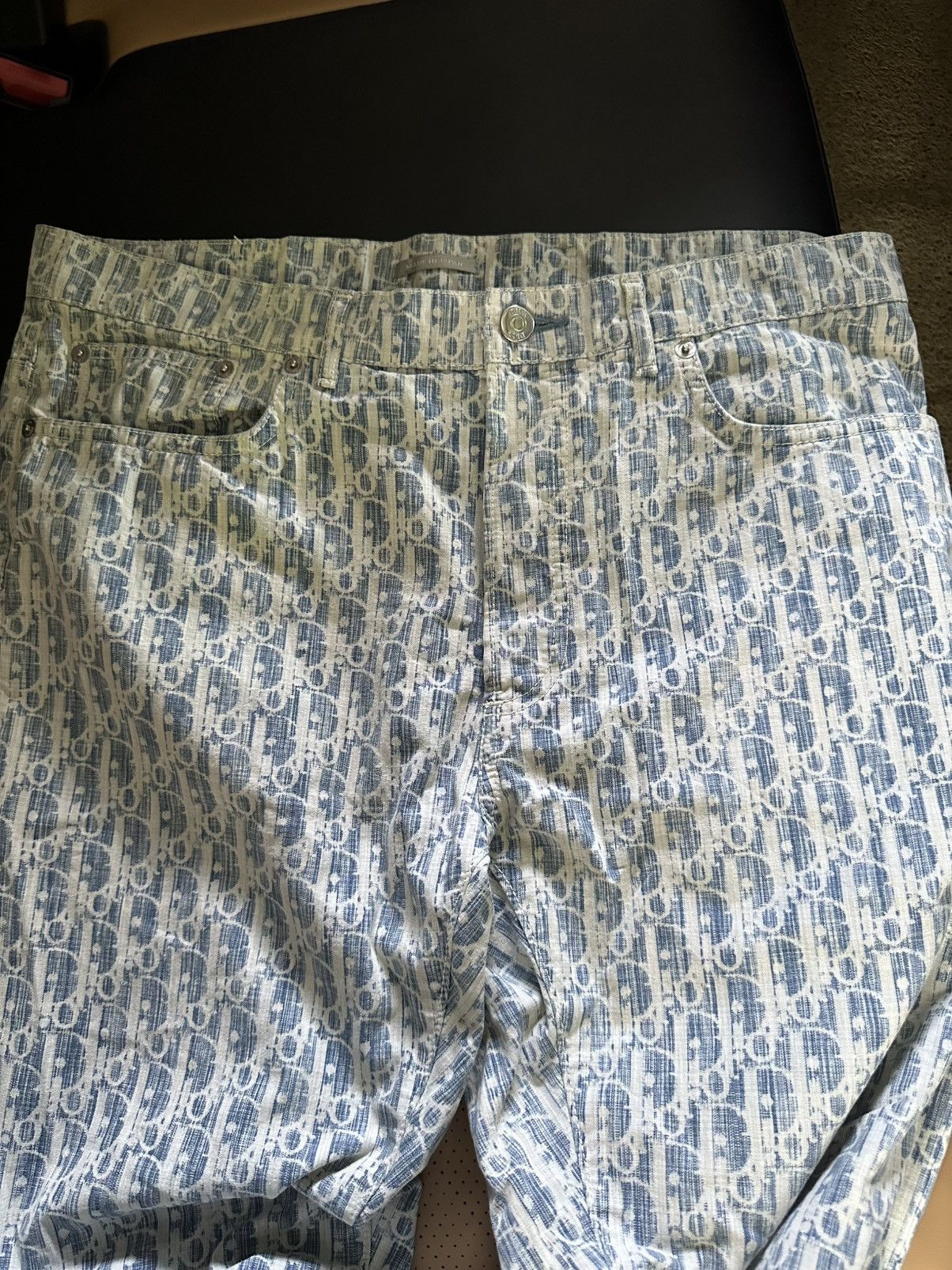 Dior Dior Oblique Monogram Jeans Size US 33 - 13 Thumbnail