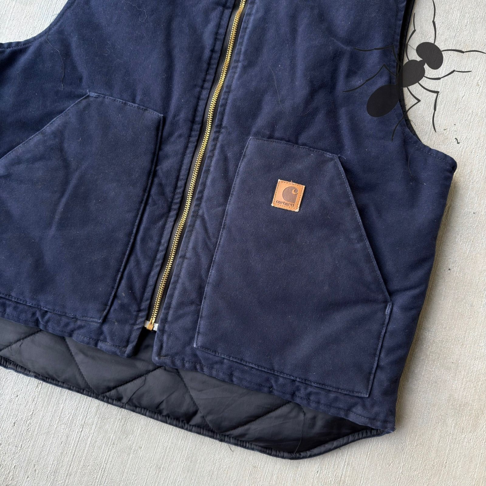 Carhartt × Vintage Carhartt V02 MDT blue quilted work wear vest Size US L / EU 52-54 / 3 - 2 Thumbnail