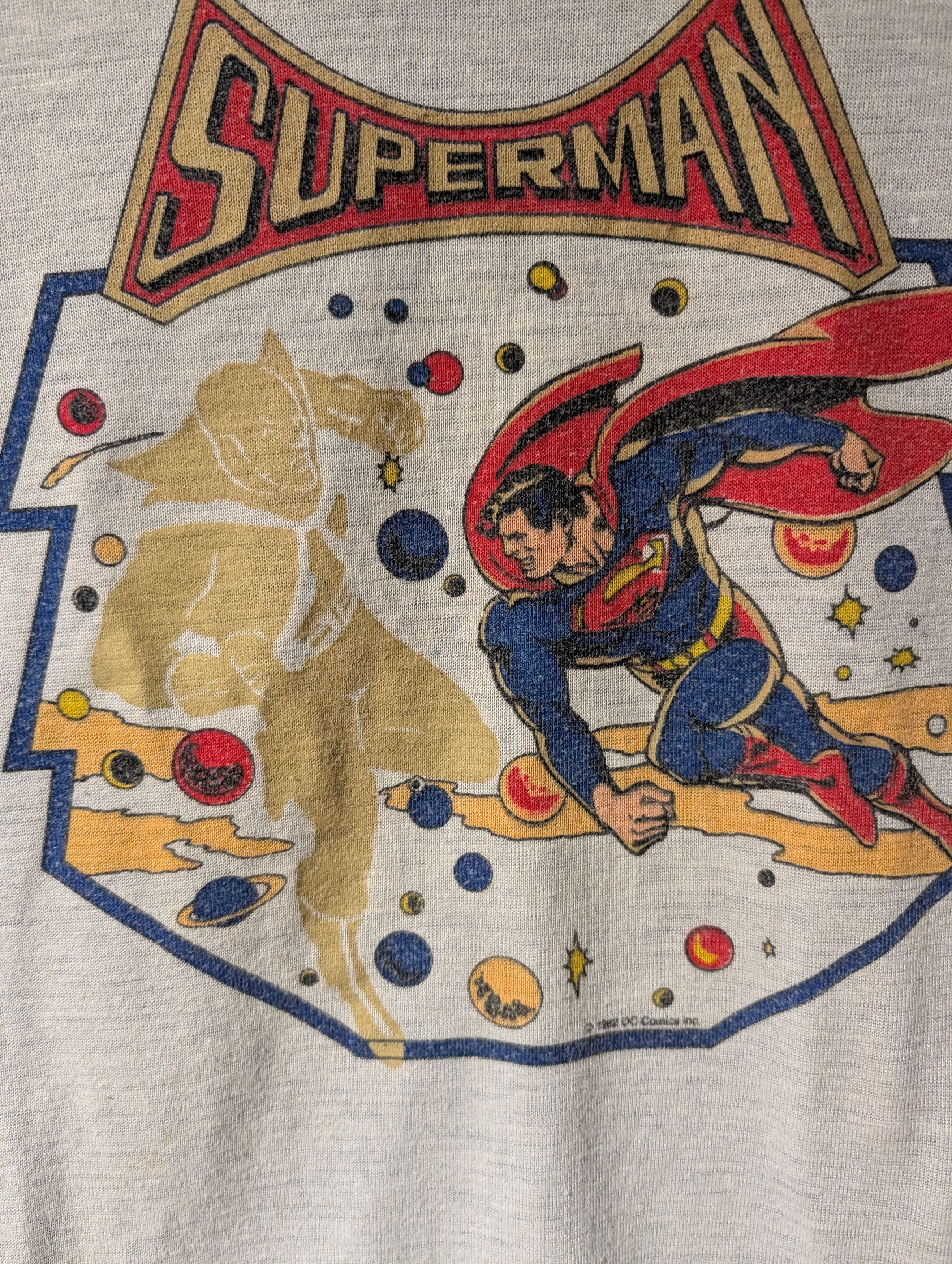 DC Comics Vintage 1982 SuperMan Dc Comics Kids Size 10 Long-Sleeve Size US M / EU 48-50 / 2 - 2 Thumbnail